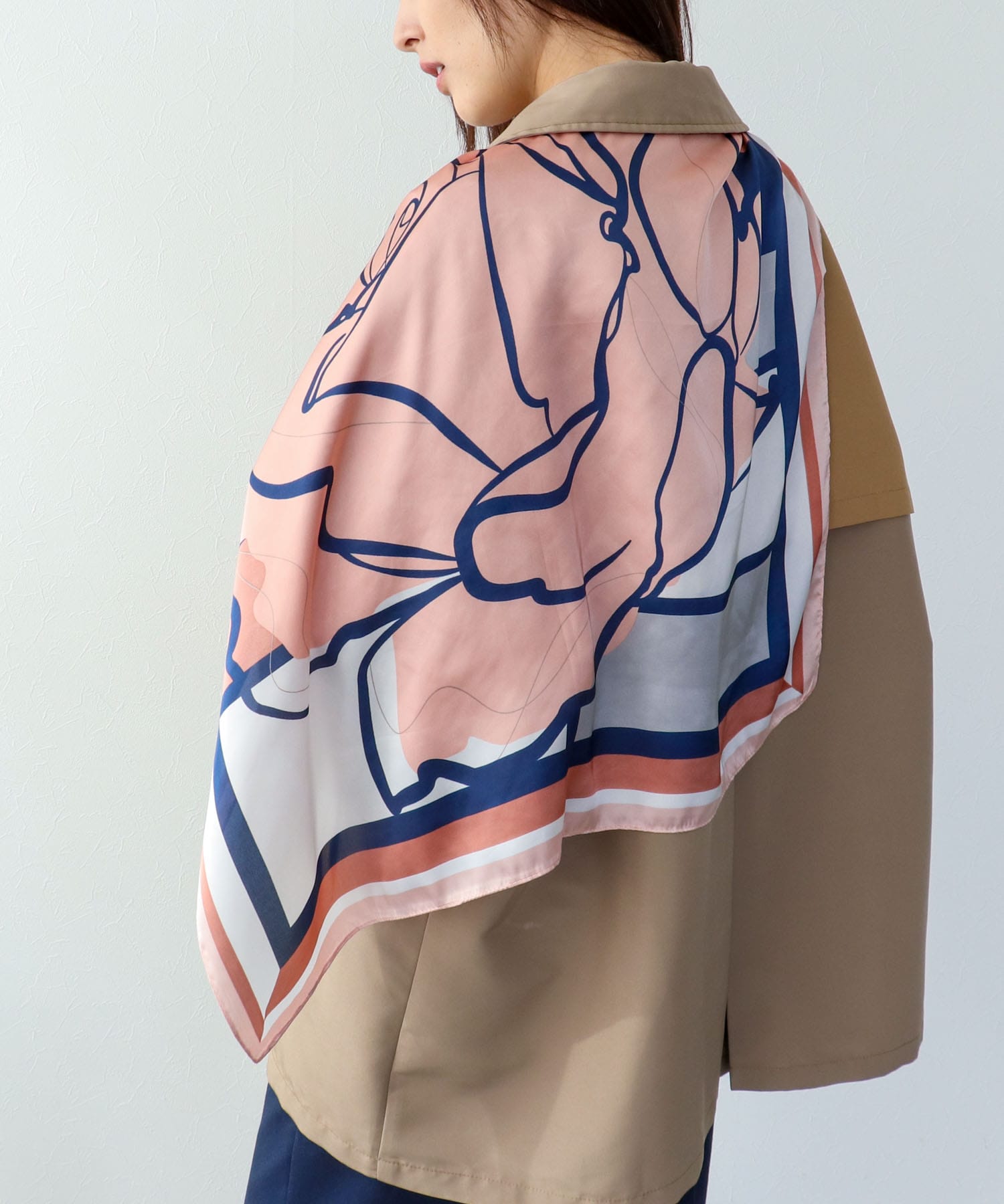 ローズ柄スカーフ