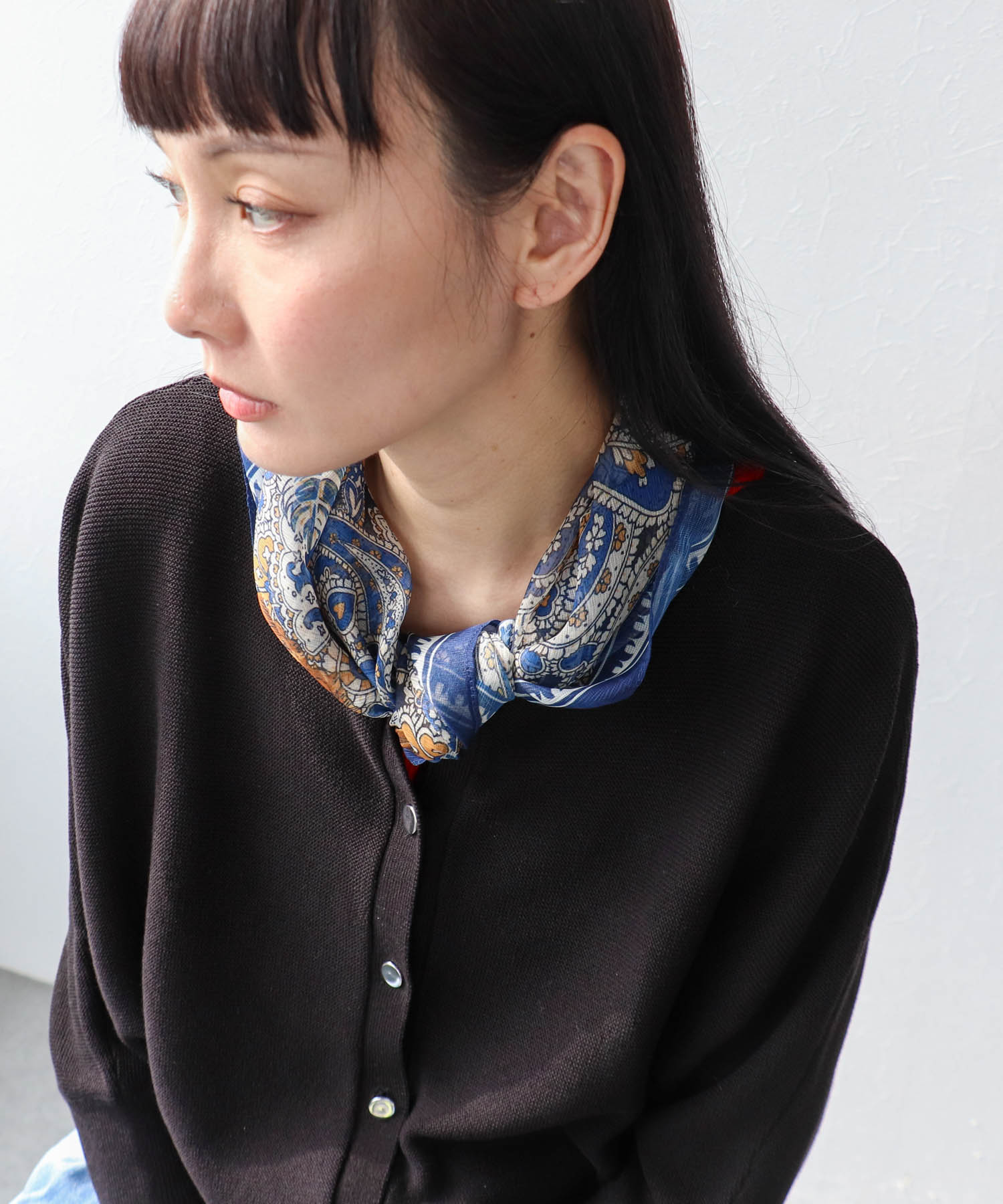 シフォンアソート柄スカーフ