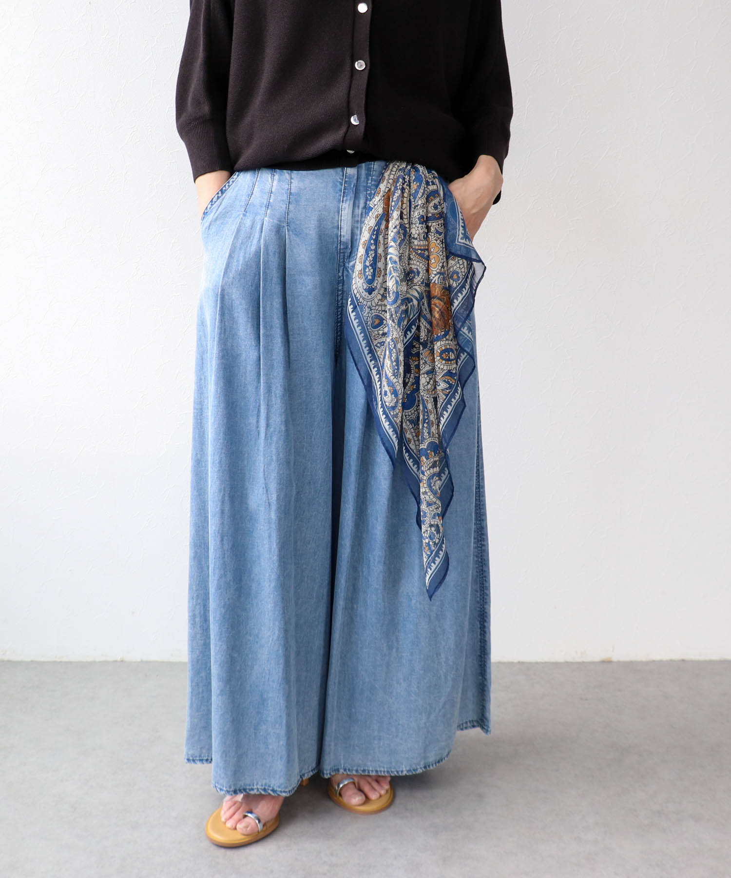 シフォンアソート柄スカーフ