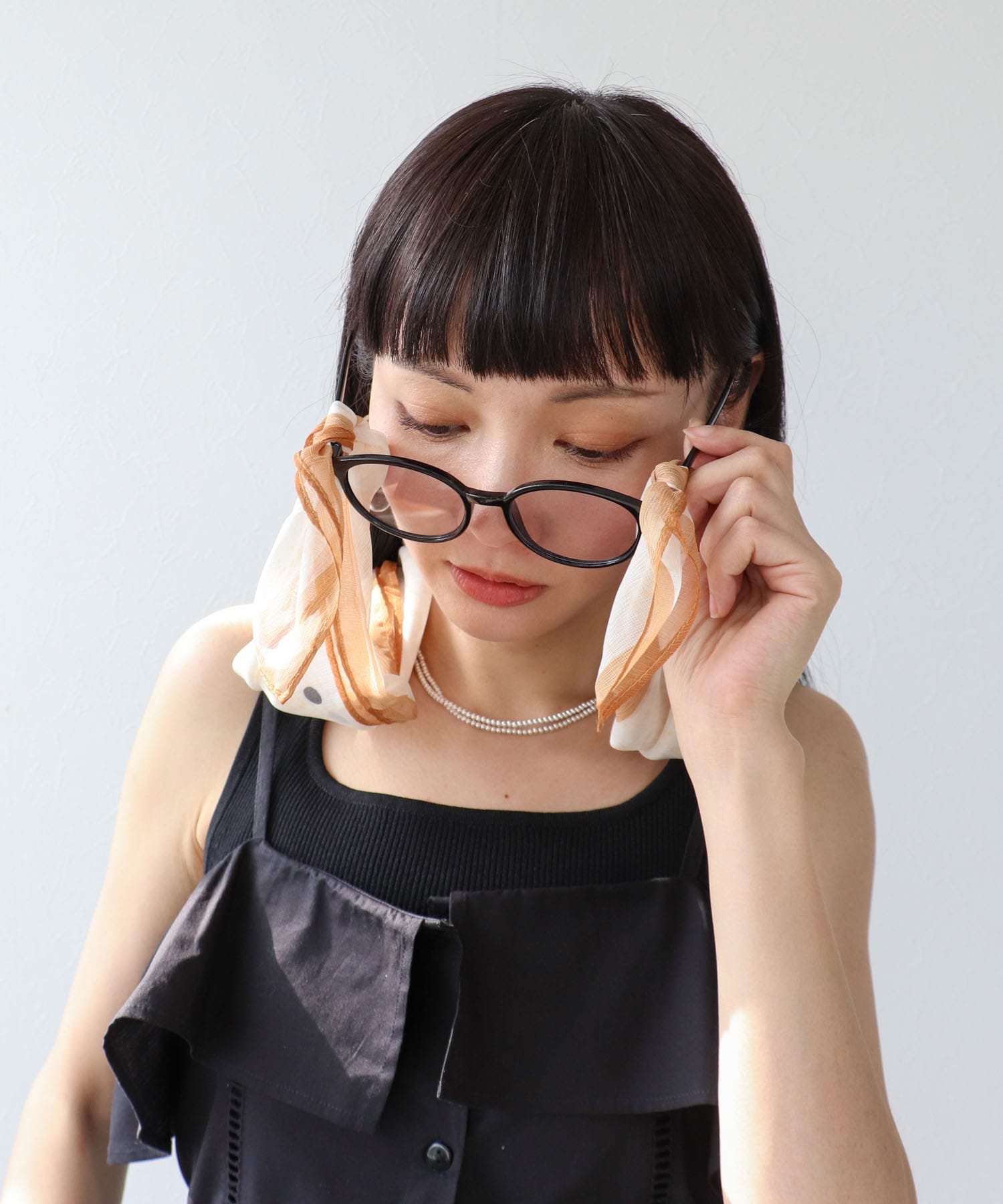 シフォンアソート柄スカーフ