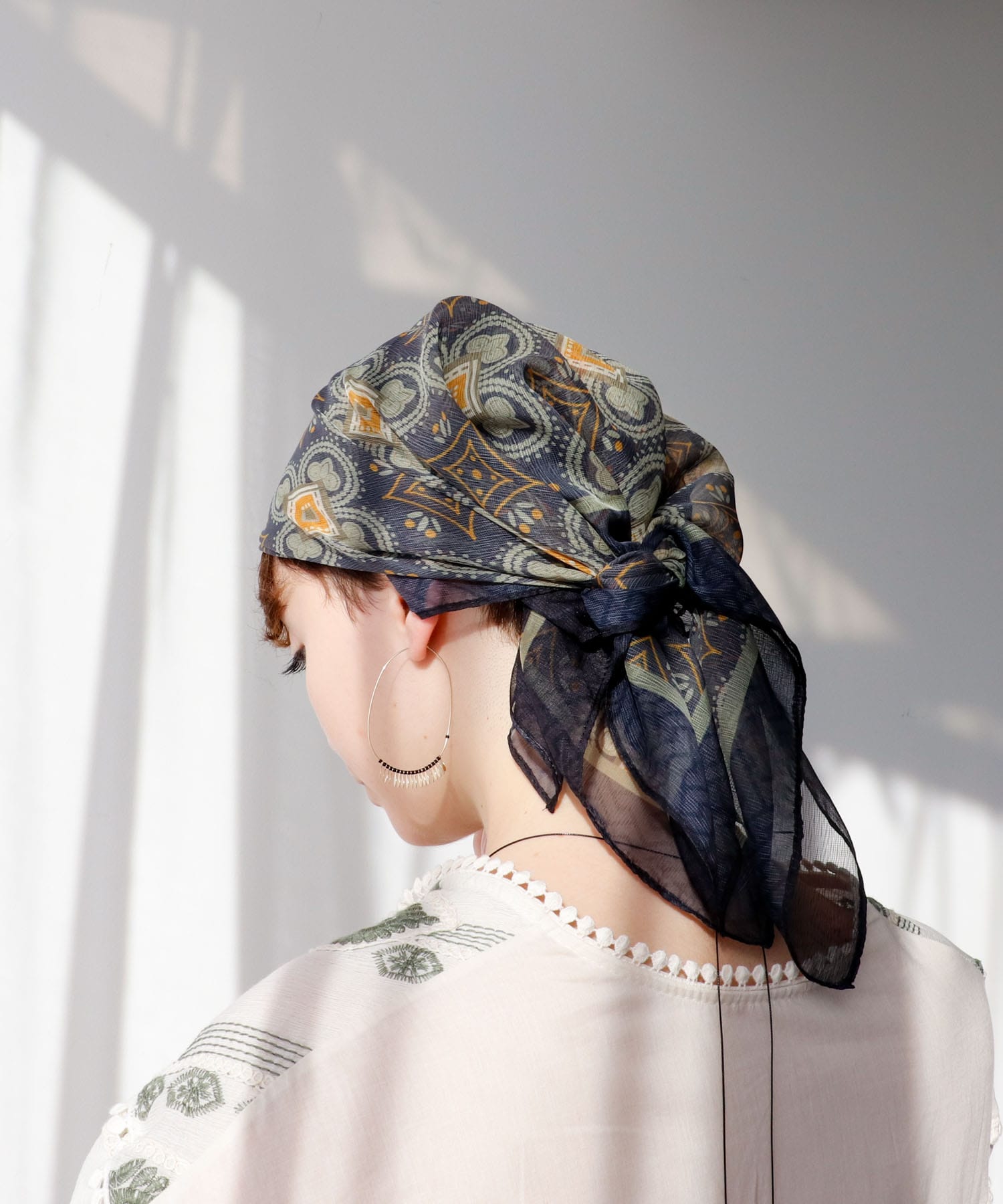 シフォンアソート柄スカーフ