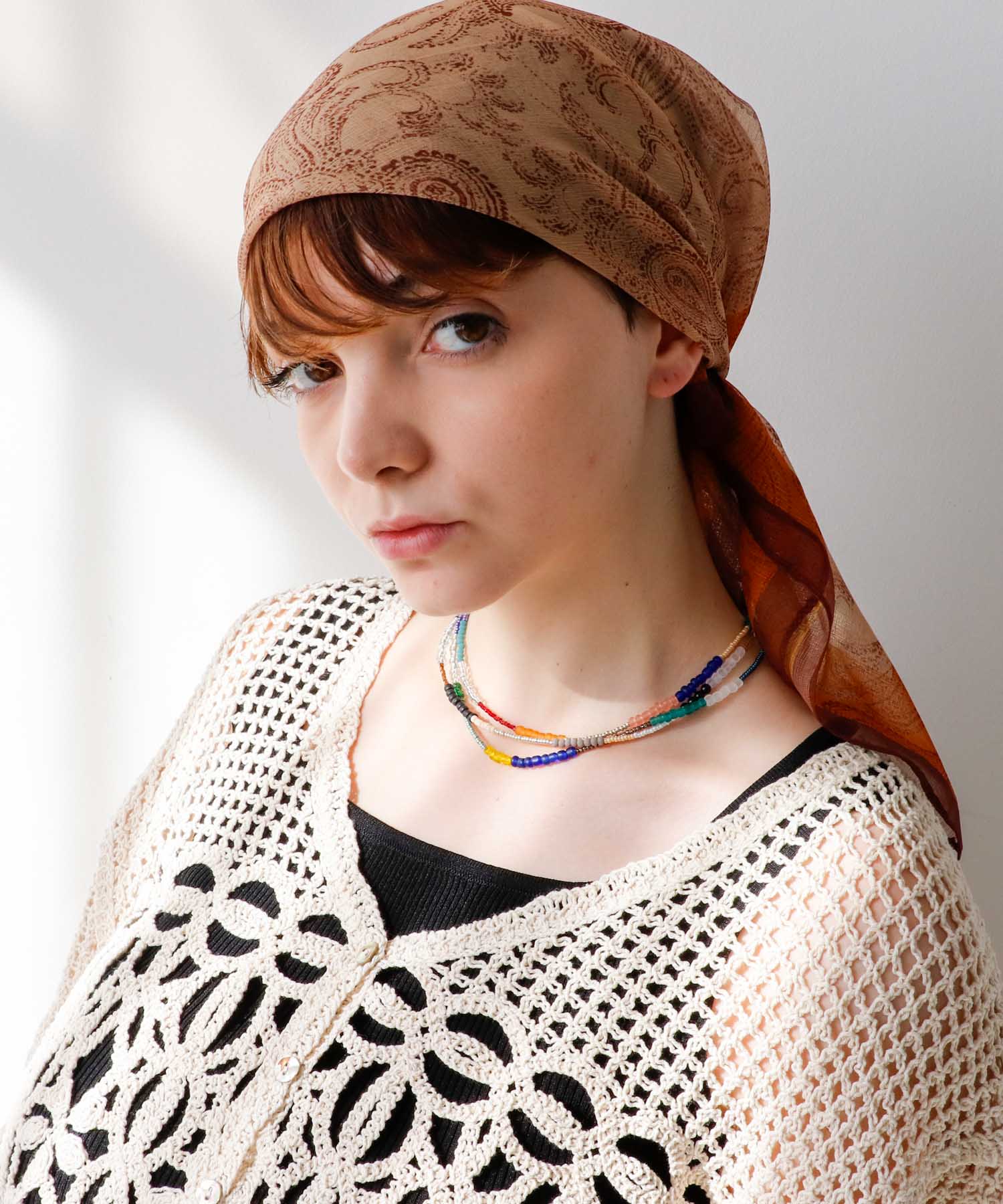 シフォンアソート柄スカーフ