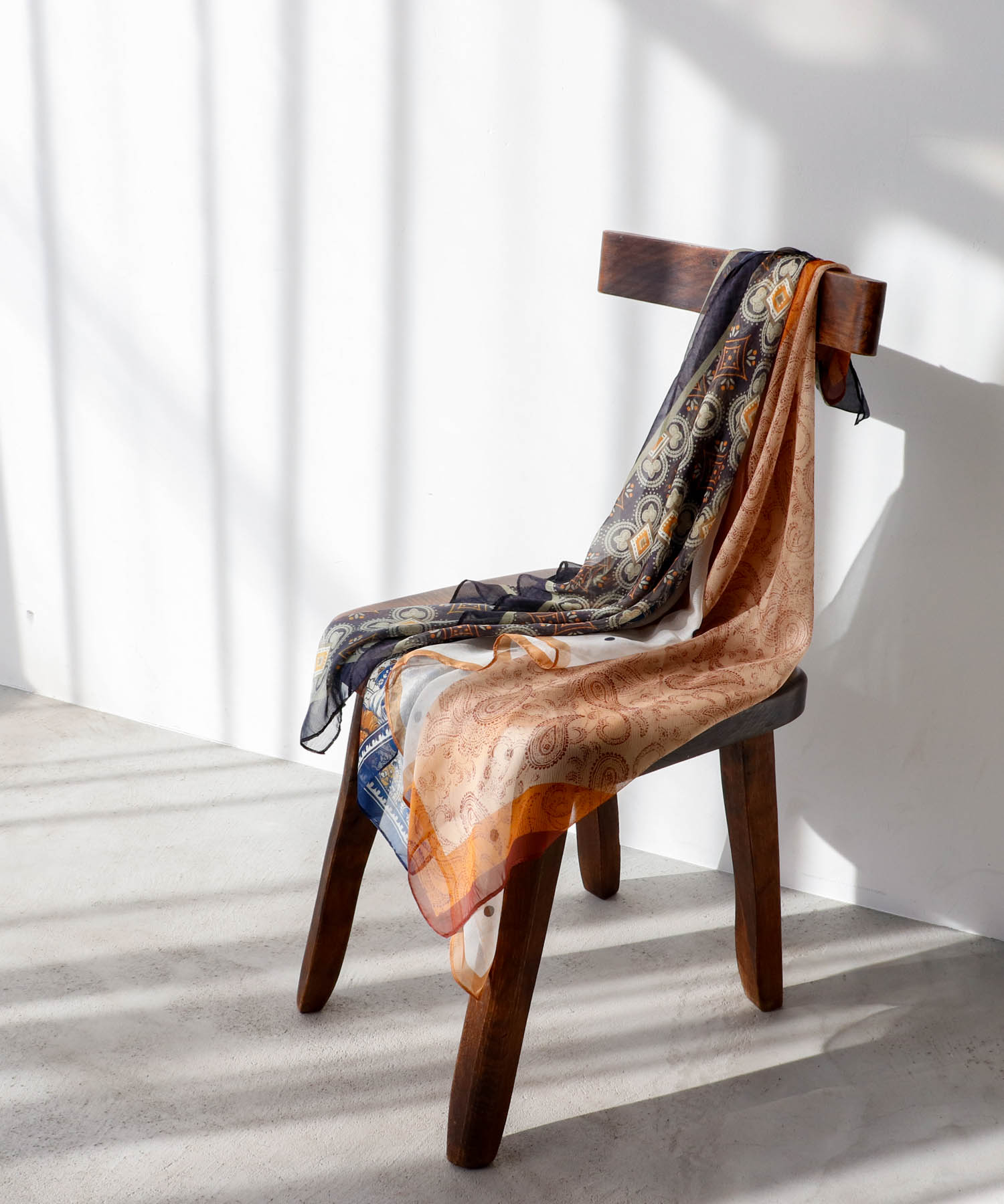 シフォンアソート柄スカーフ