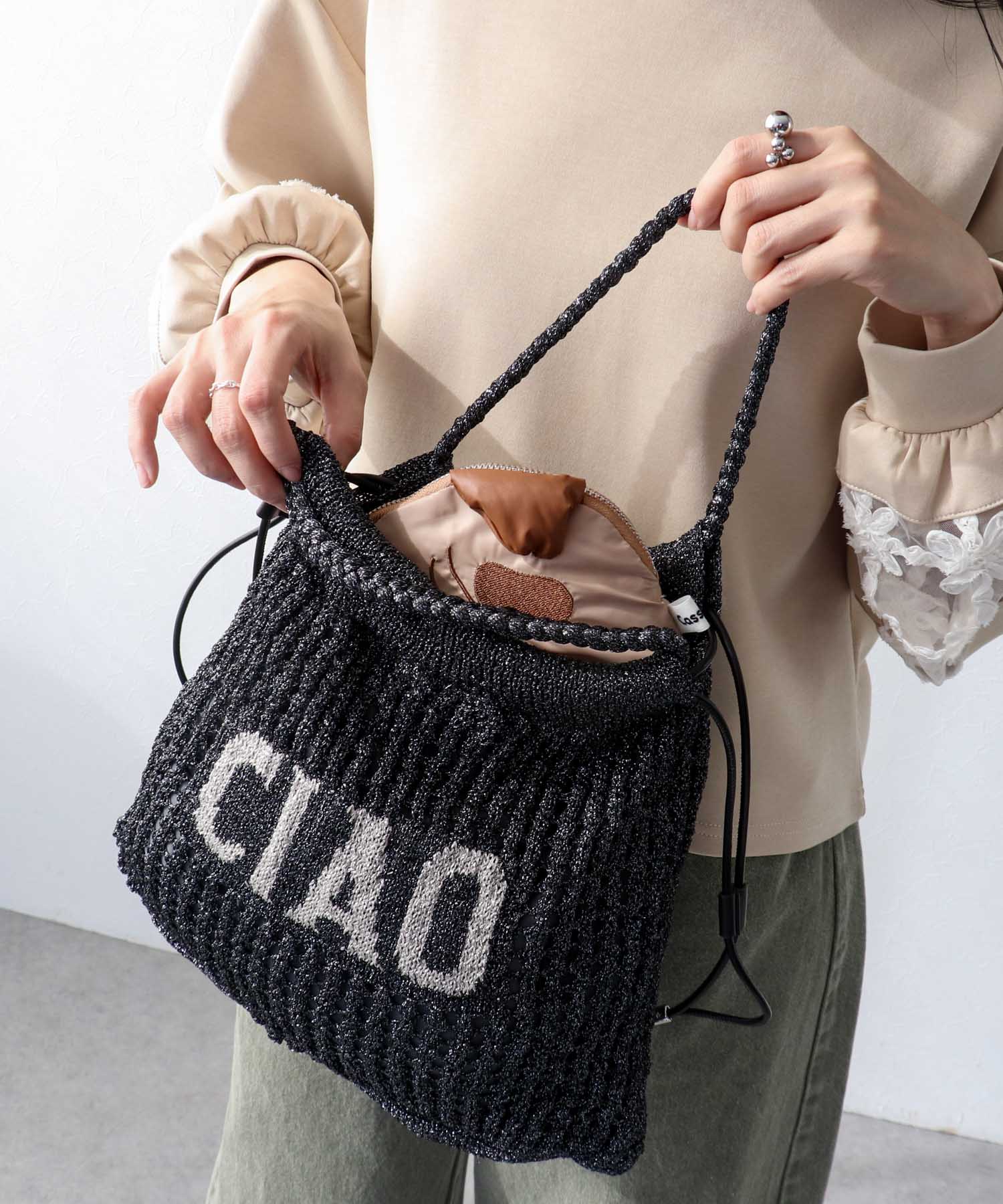 メッセージラメニット2wayBAG