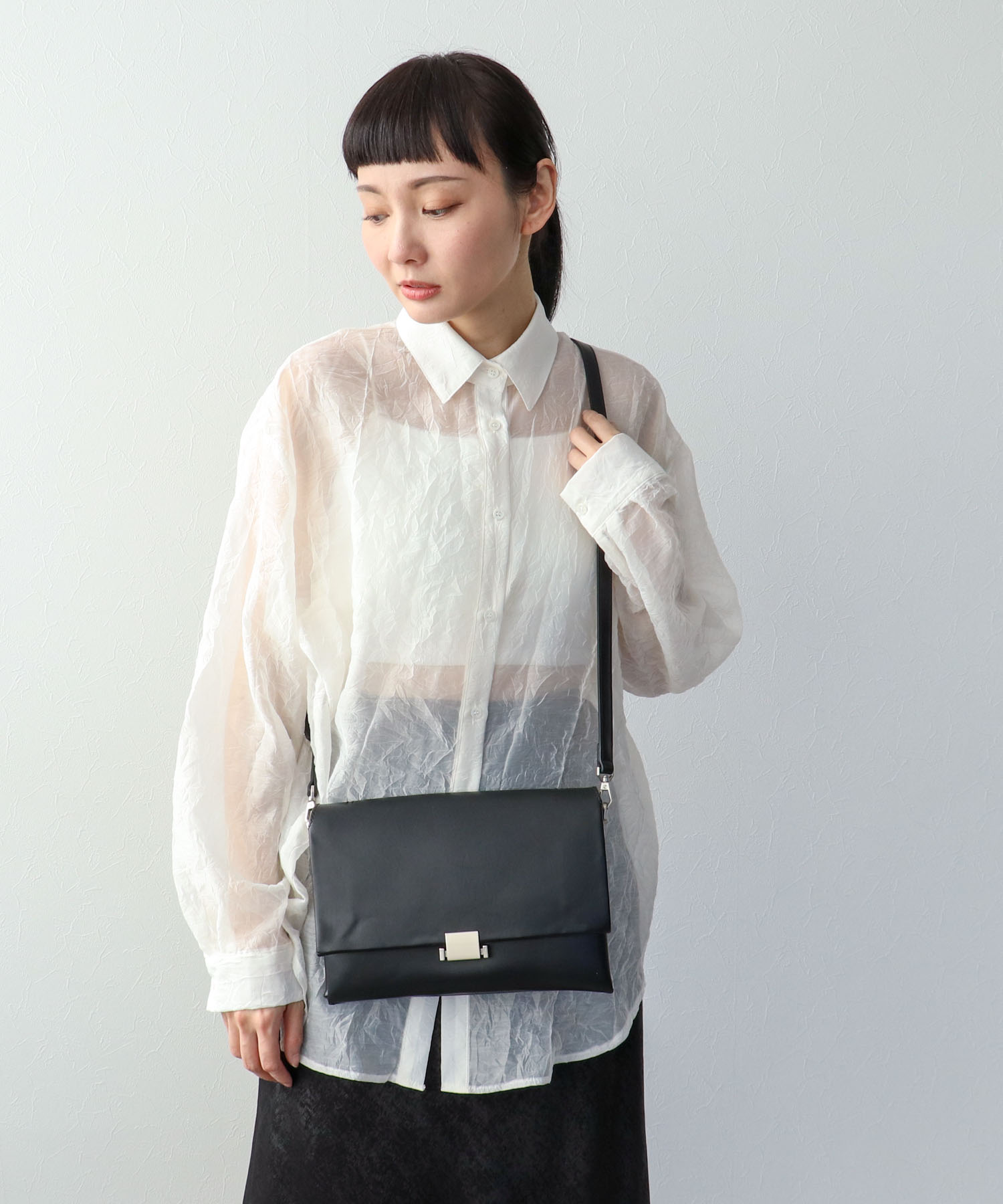 ソフトフラップハンドバッグ