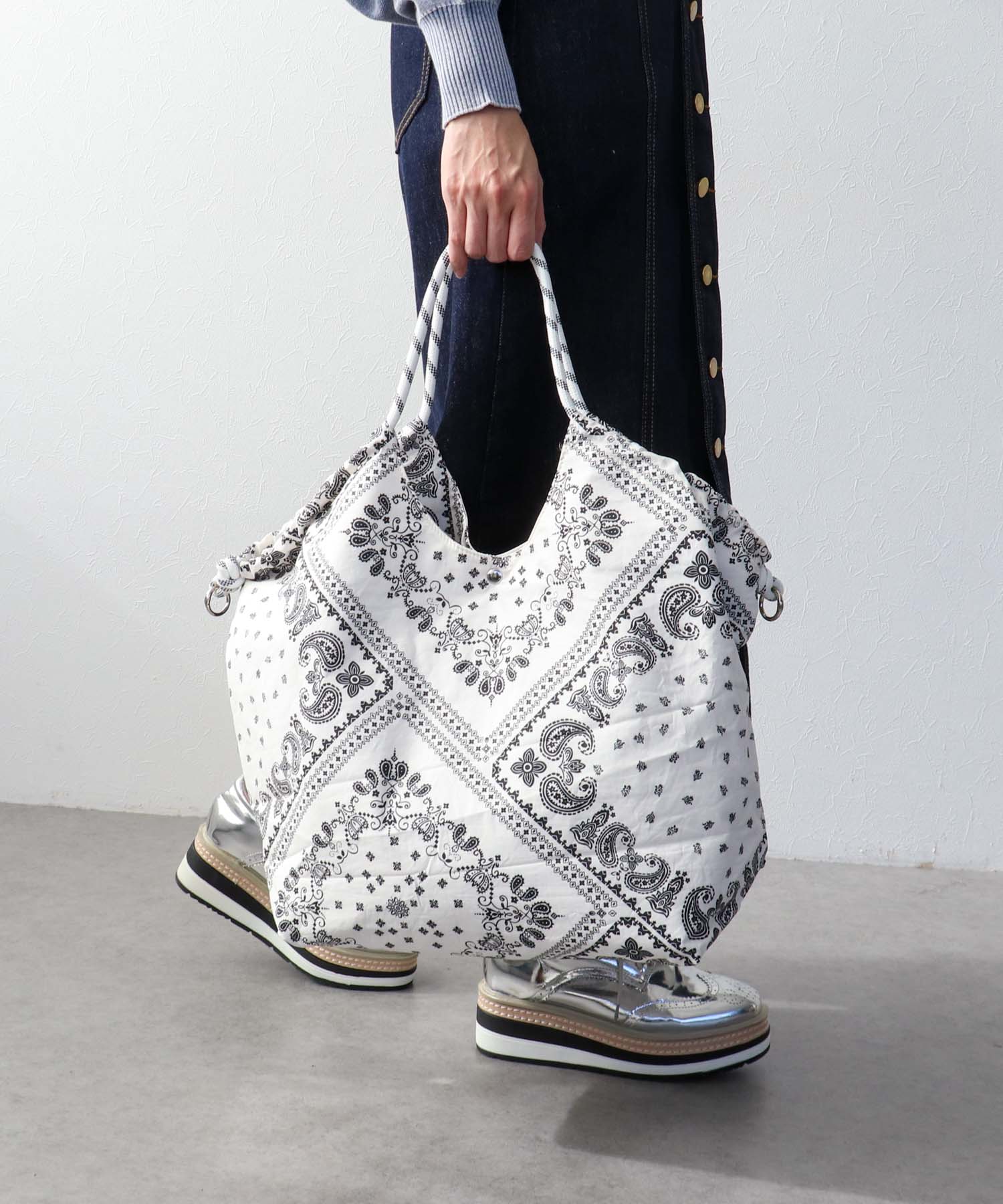 カジュアルパターンビッグトート