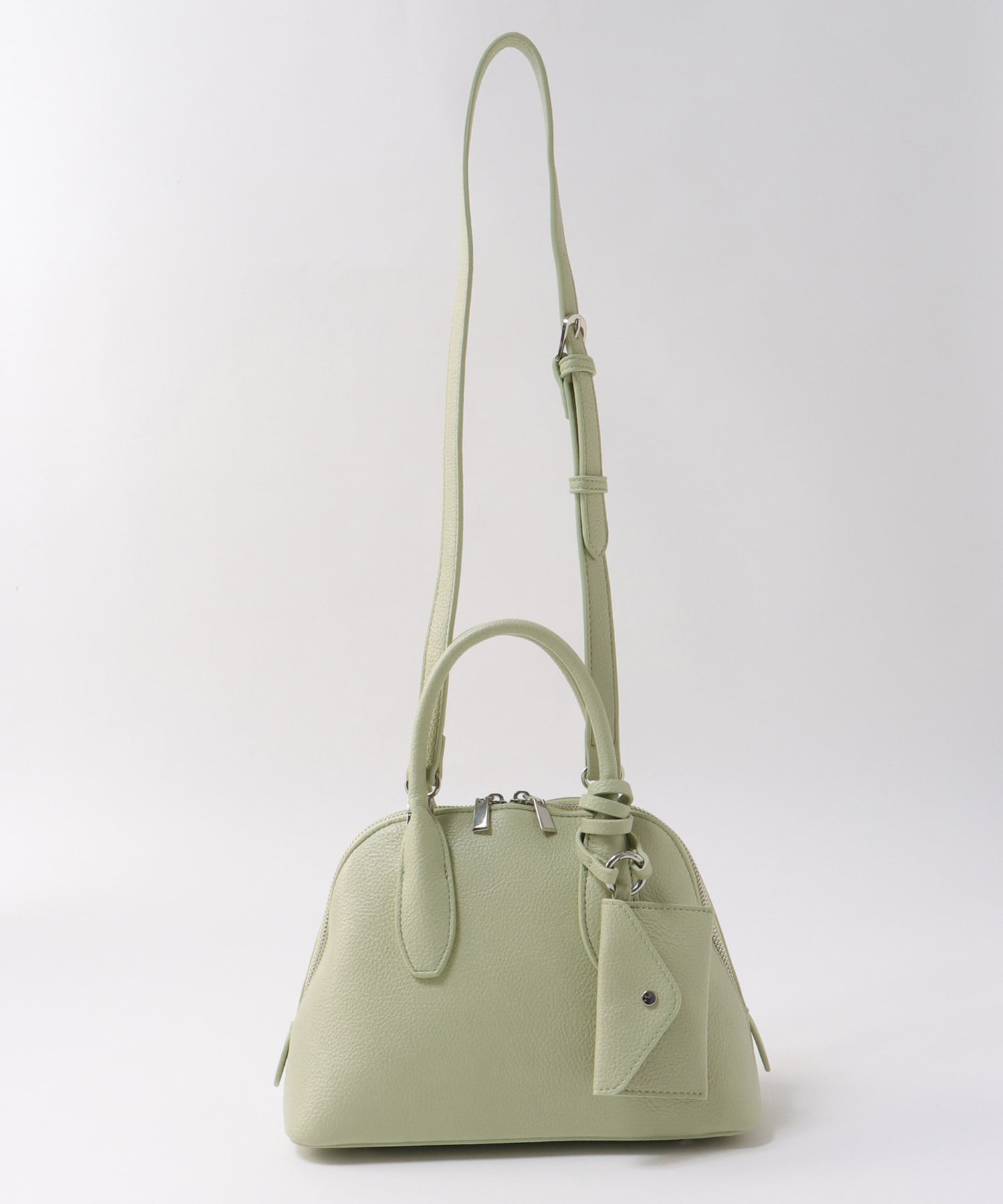 ポーチ付きシェル型ボストン