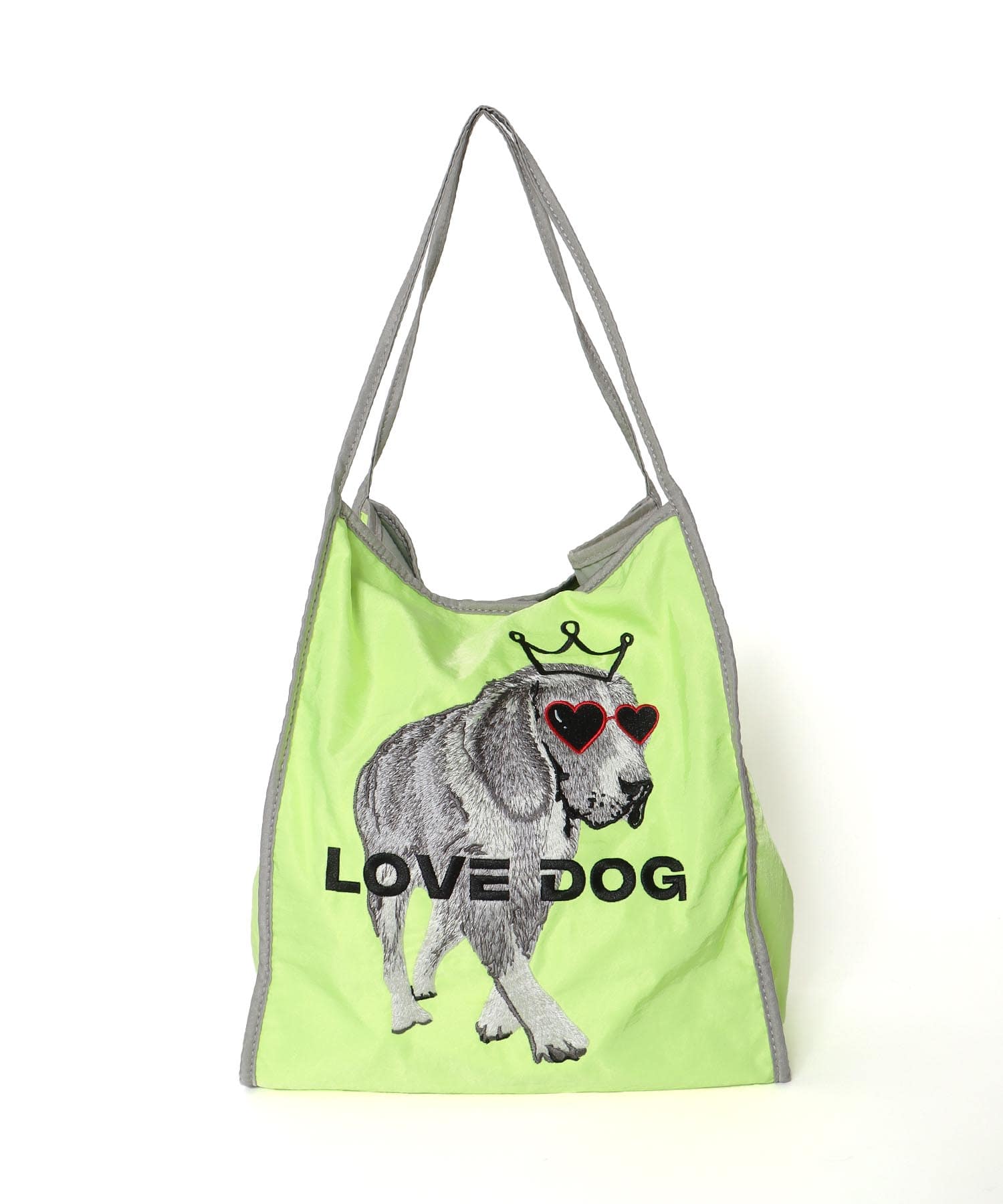 アニマル刺繍トート