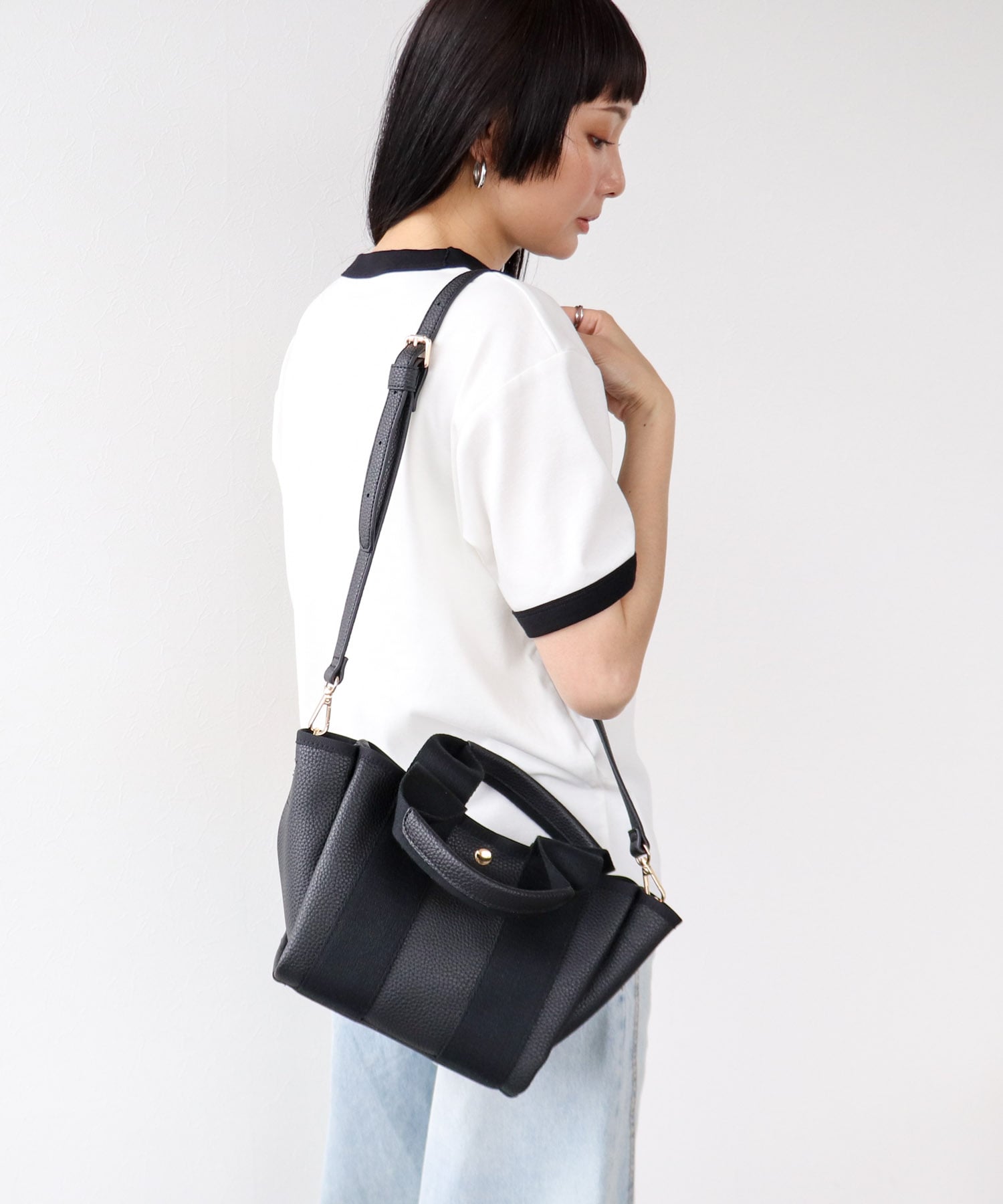 ショルダー付2wayテープトート