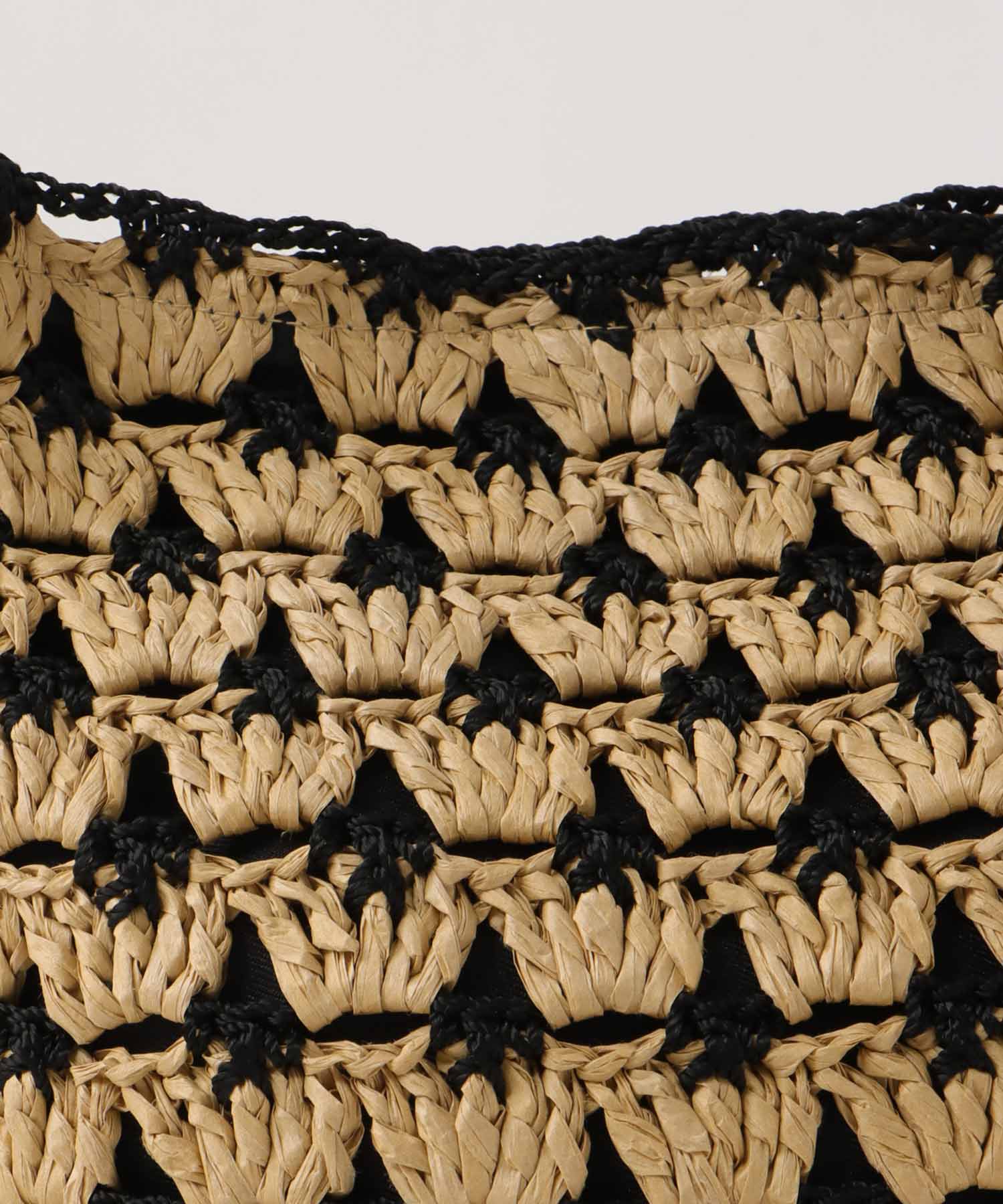 配色編みワンハンドルトート