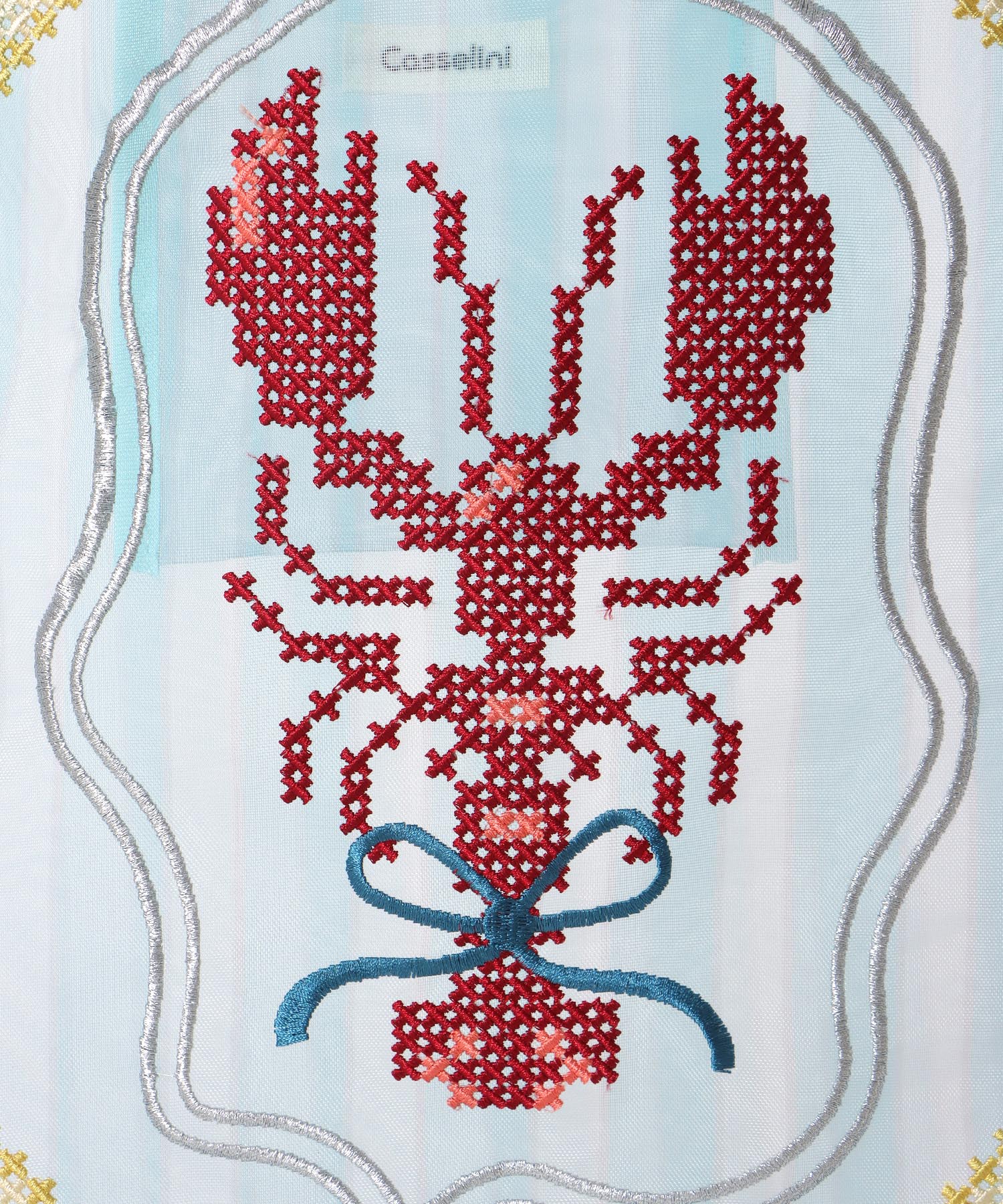 チュール刺繍トート