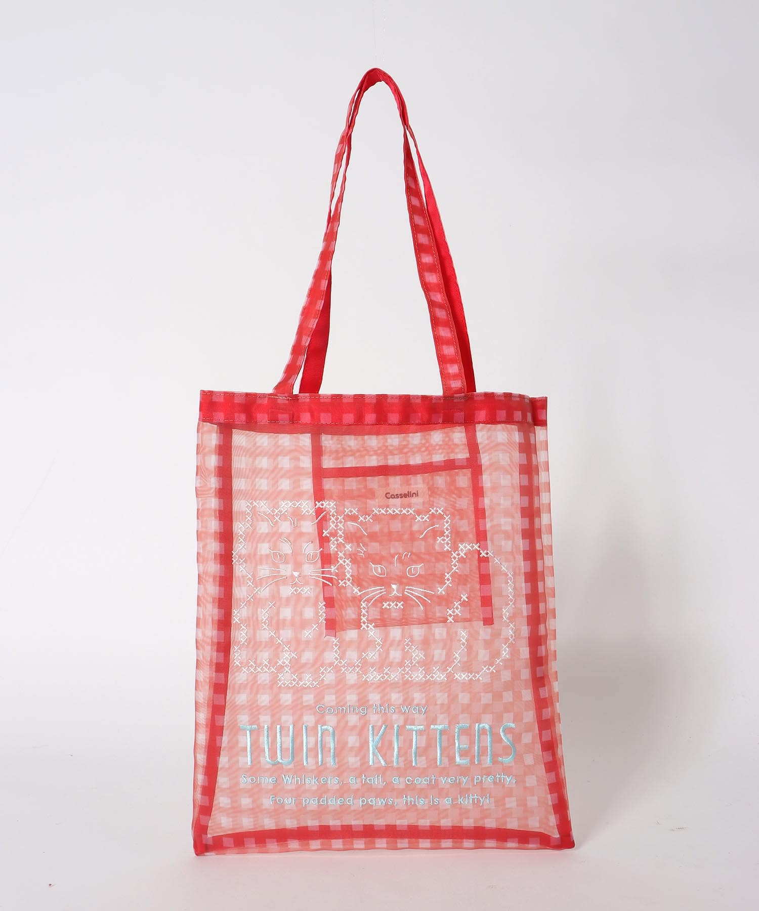 チュール刺繍トート