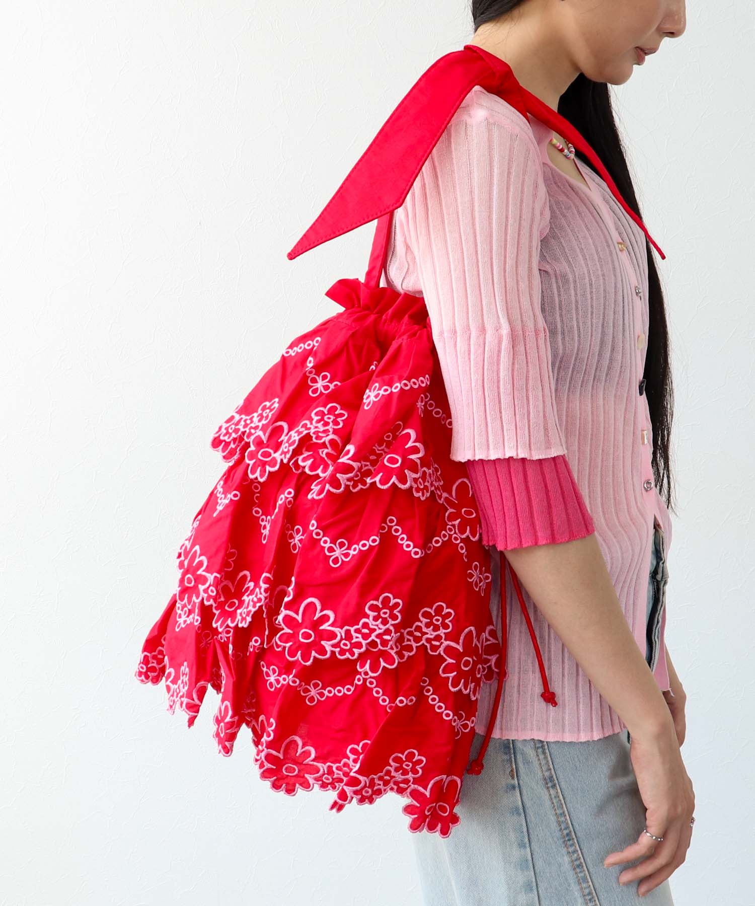 ＜一部店舗・WEB限定＞フラワーレースBAG