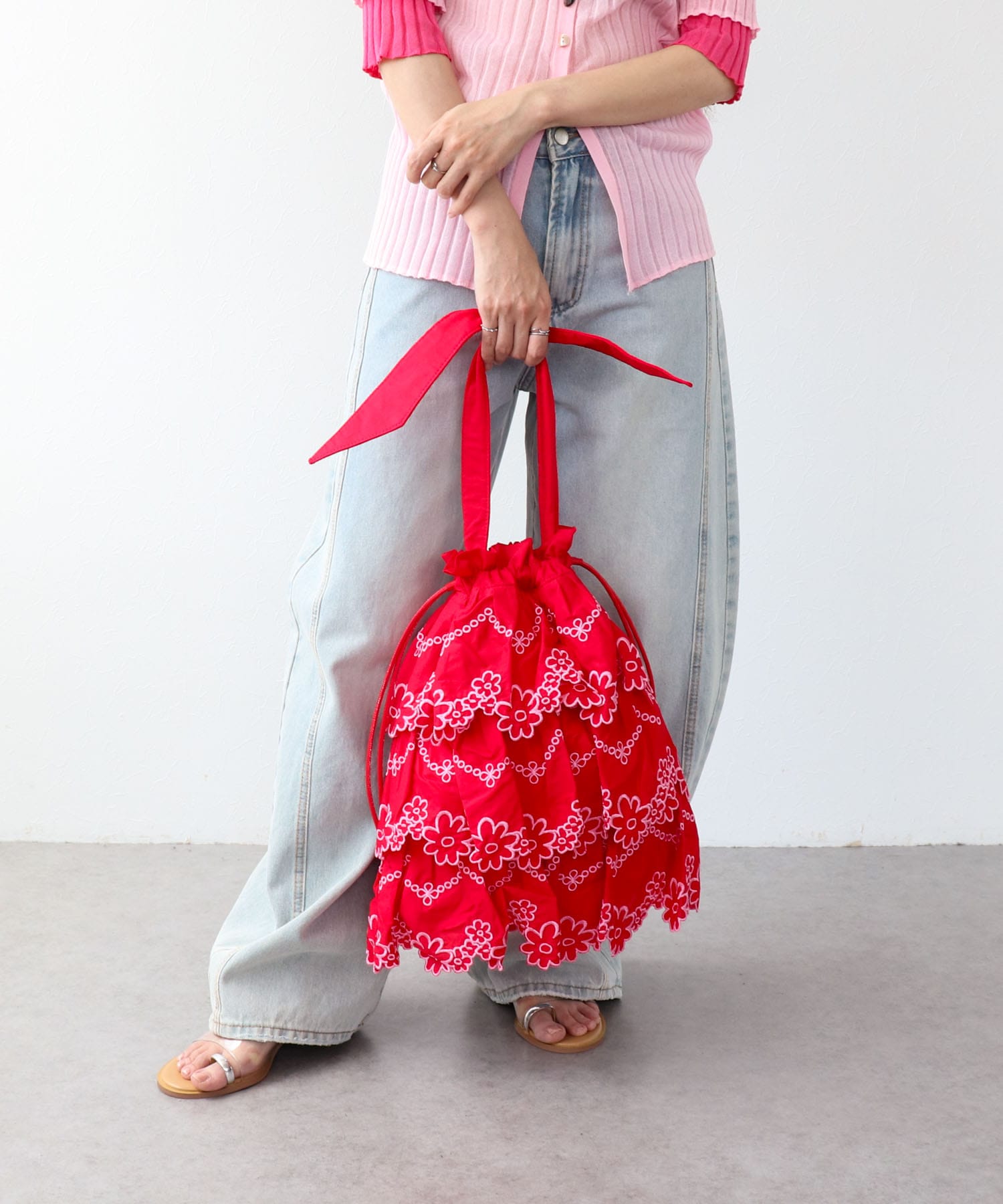 ＜一部店舗・WEB限定＞フラワーレースBAG