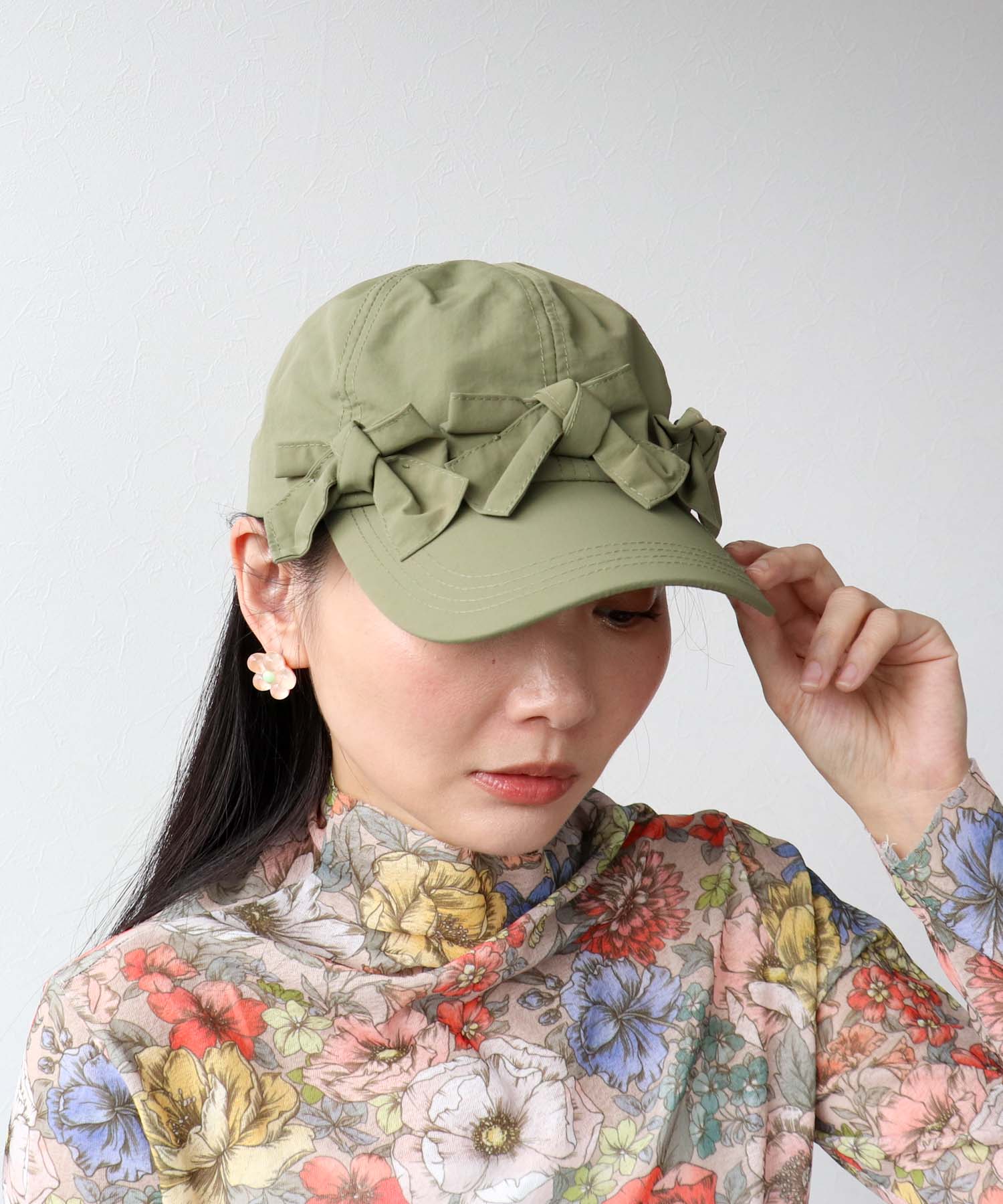 フロントリボンキャップ