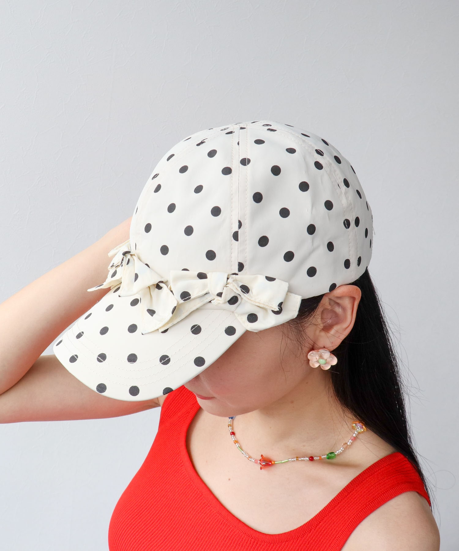 フロントリボンキャップ