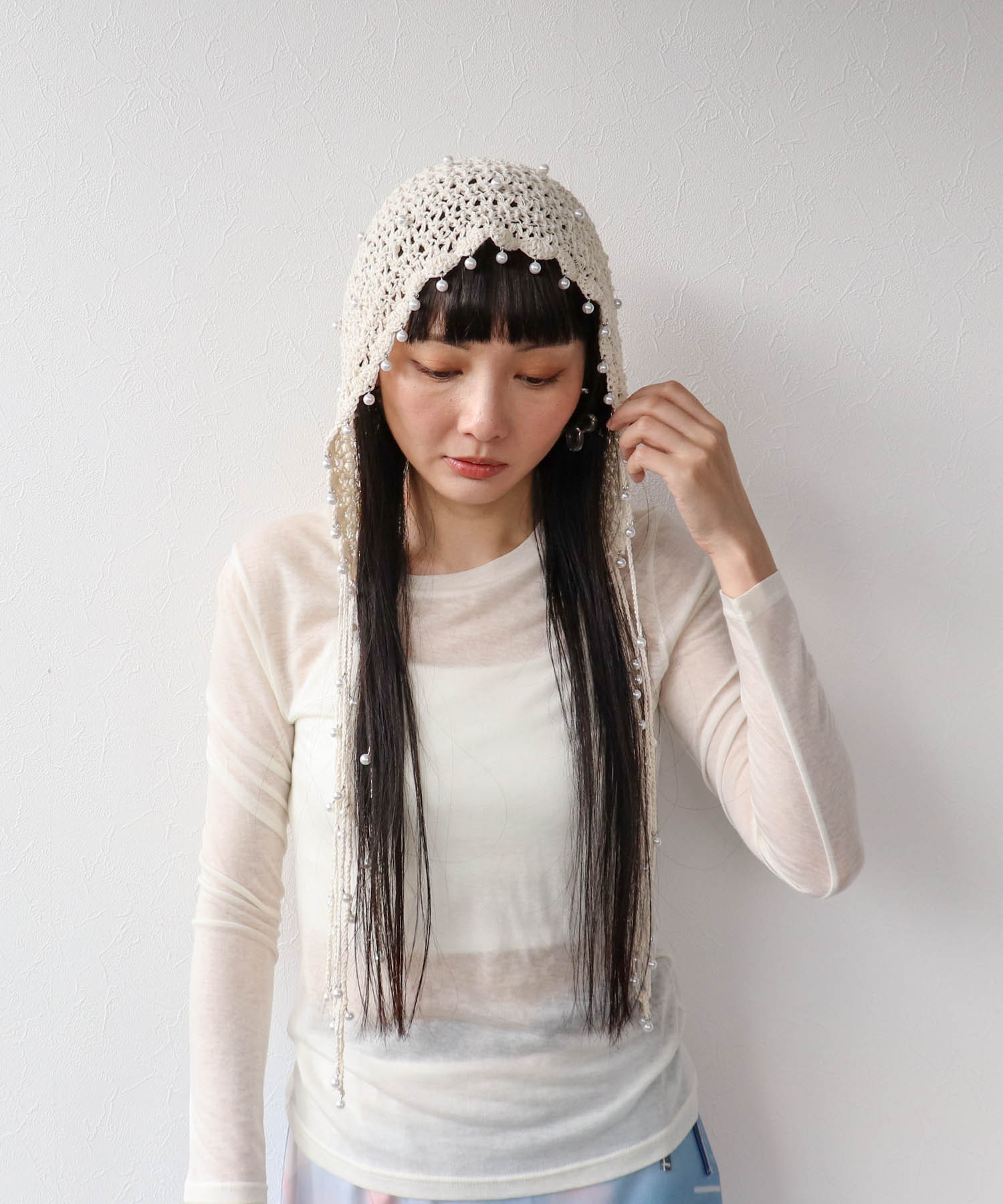 【2/26(木)12時予約開始】パールヘッドドレス