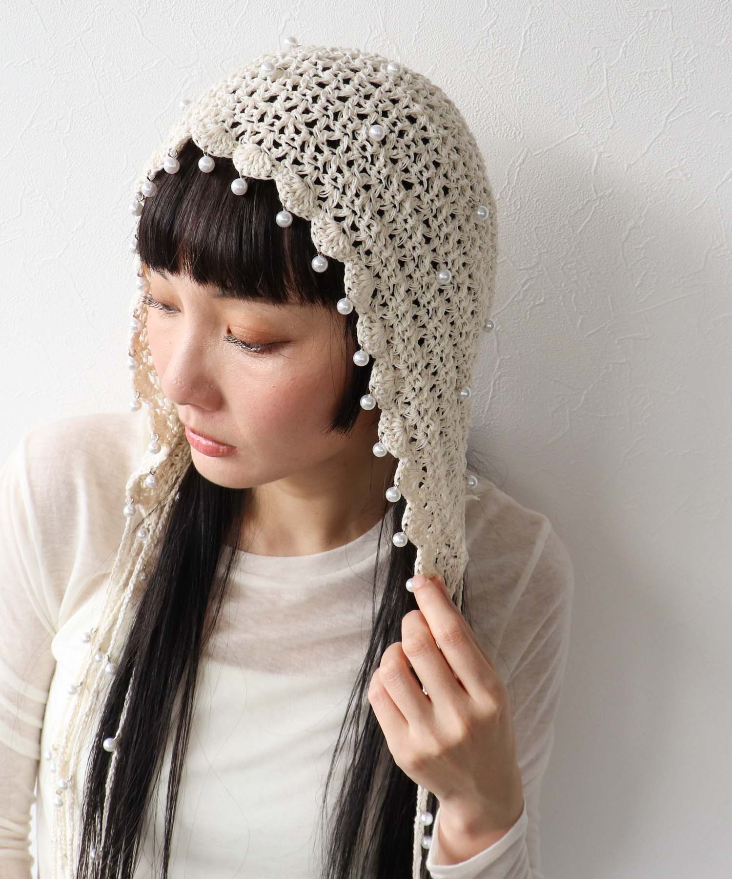 【2/26(木)12時予約開始】パールヘッドドレス