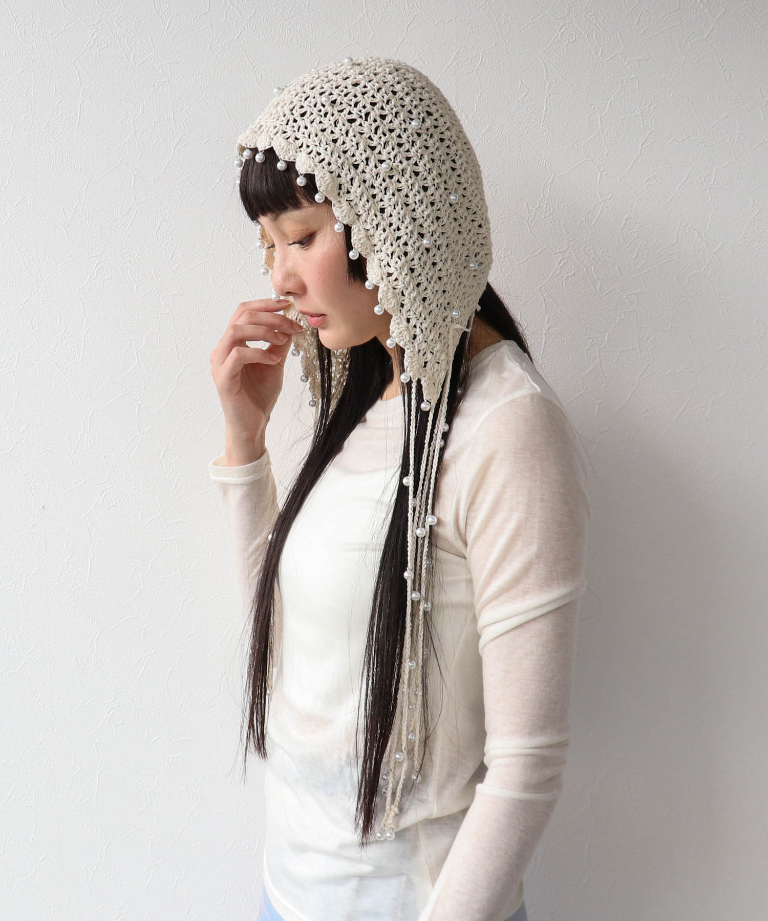 【2/26(木)12時予約開始】パールヘッドドレス