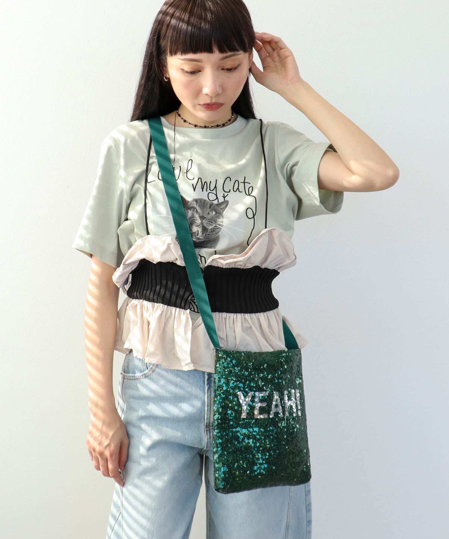 SPANGLE LOGOショルダー