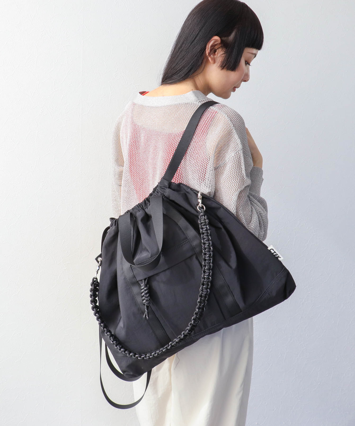 ナイロン3WAYスクエアトートⅡ