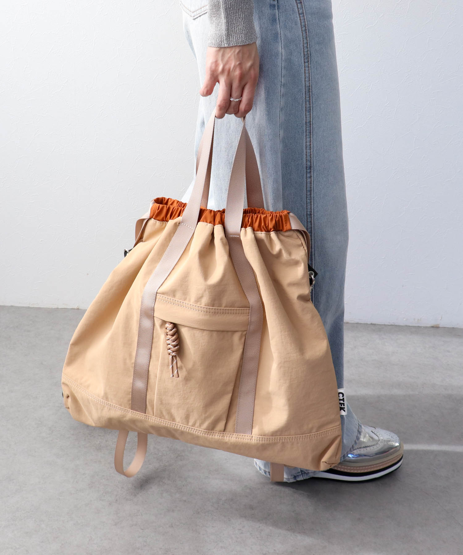 ナイロン3WAYスクエアトートⅡ