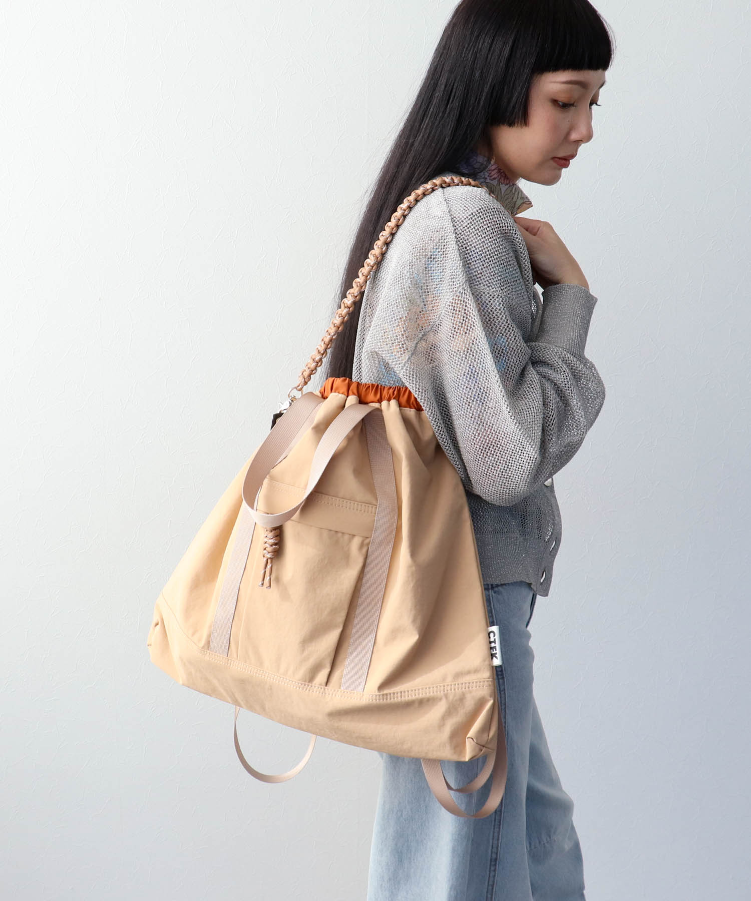 ナイロン3WAYスクエアトートⅡ