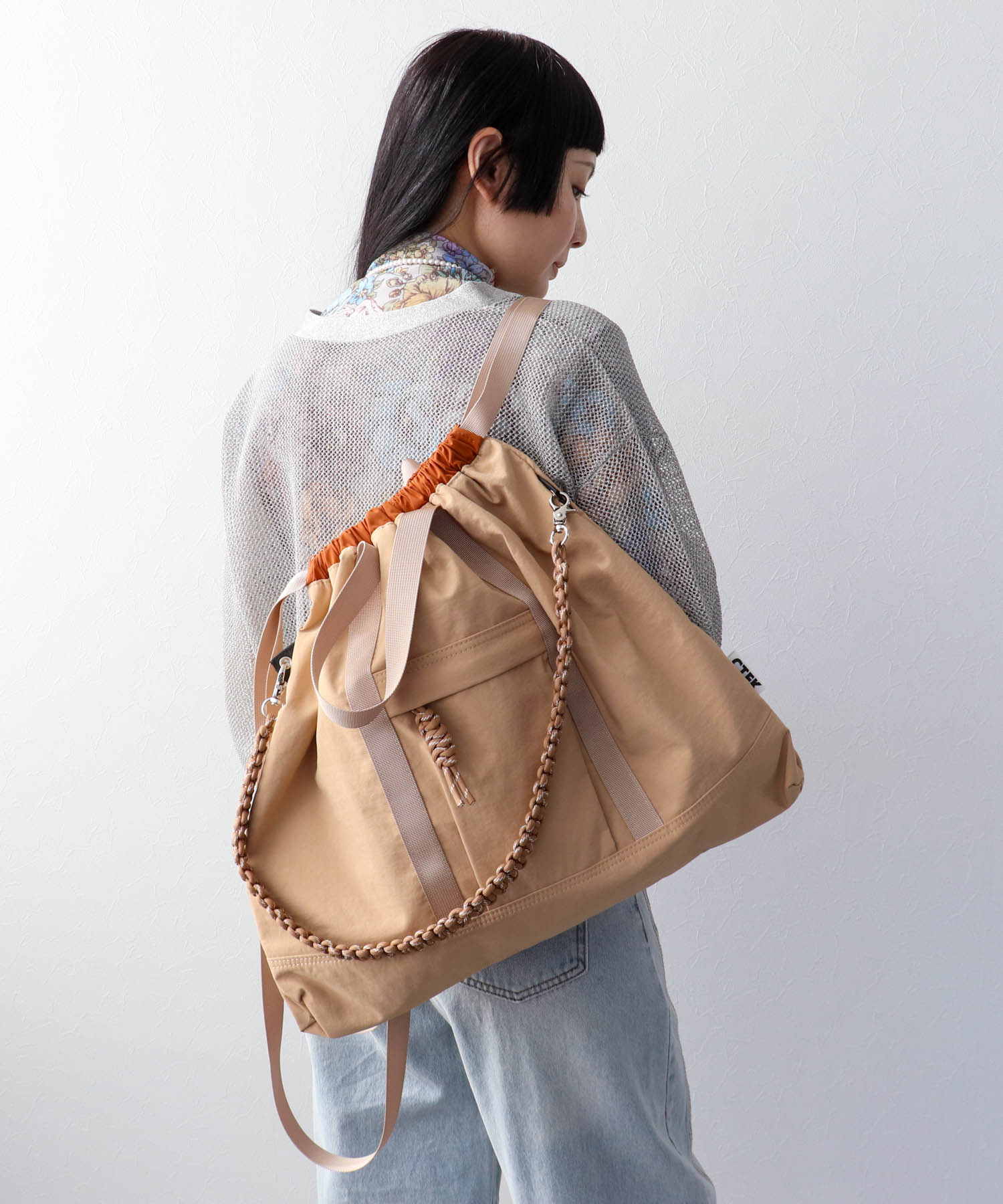 ナイロン3WAYスクエアトートⅡ