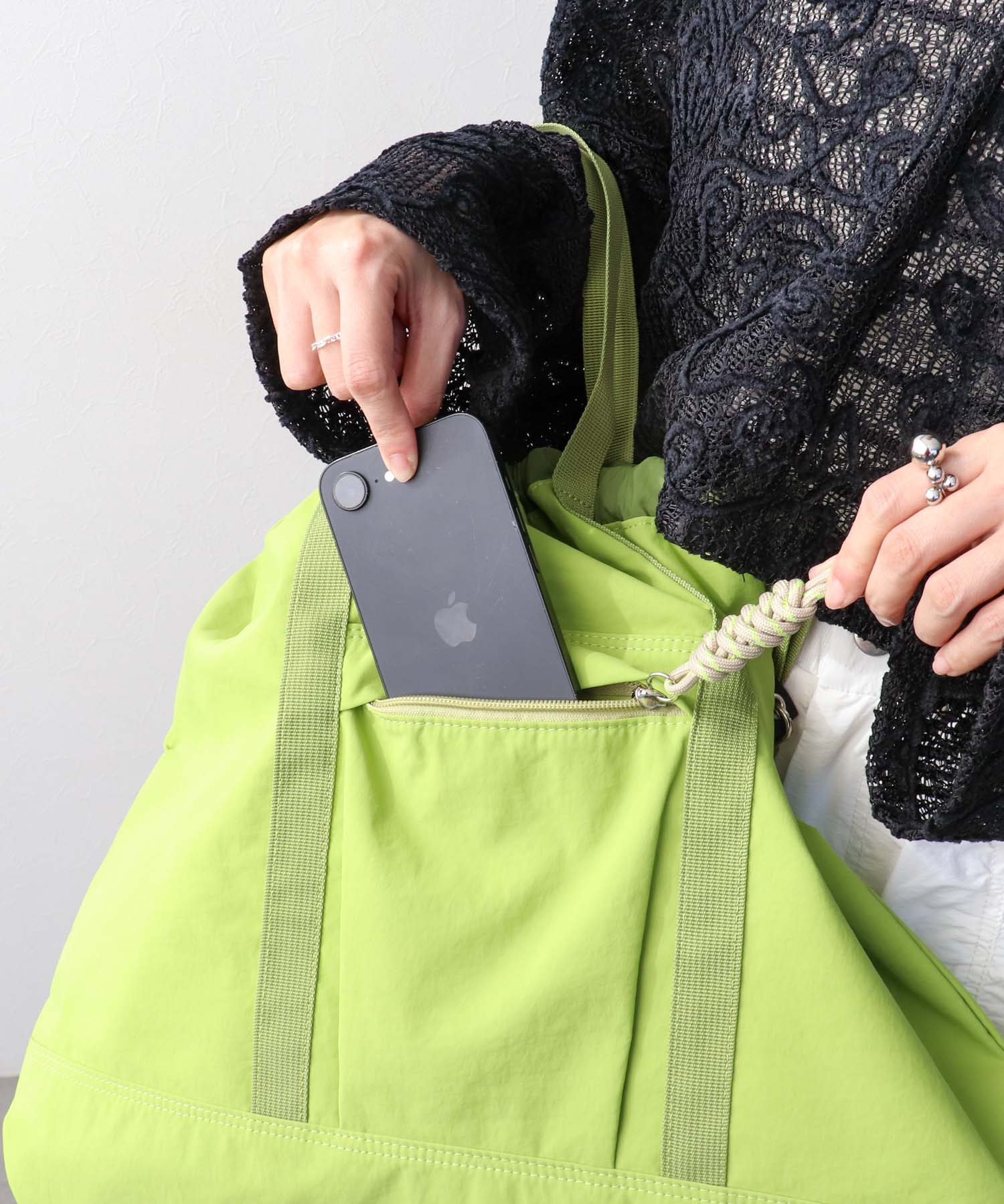 ナイロン3WAYスクエアトートⅡ