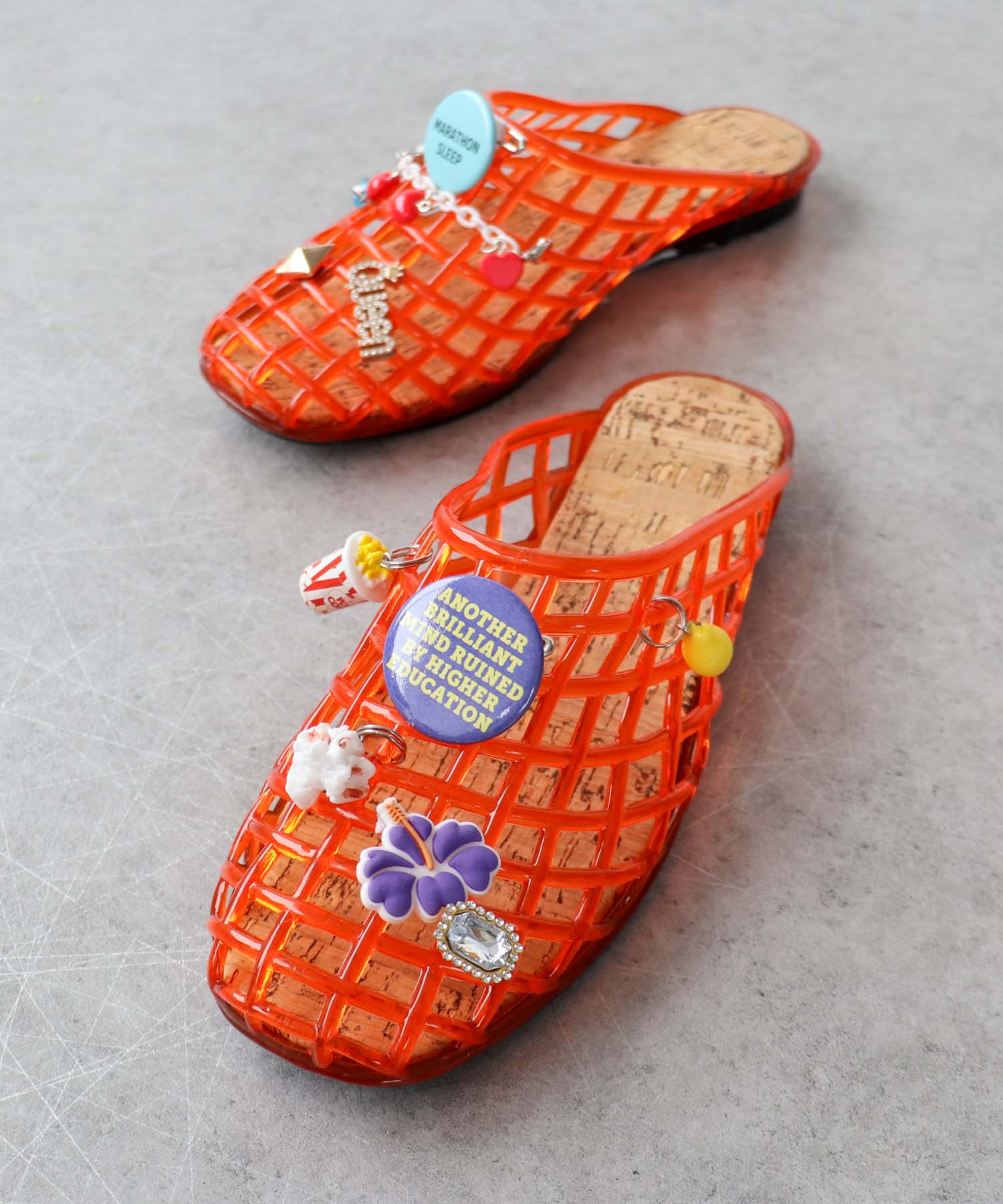 Custom charm Sandals