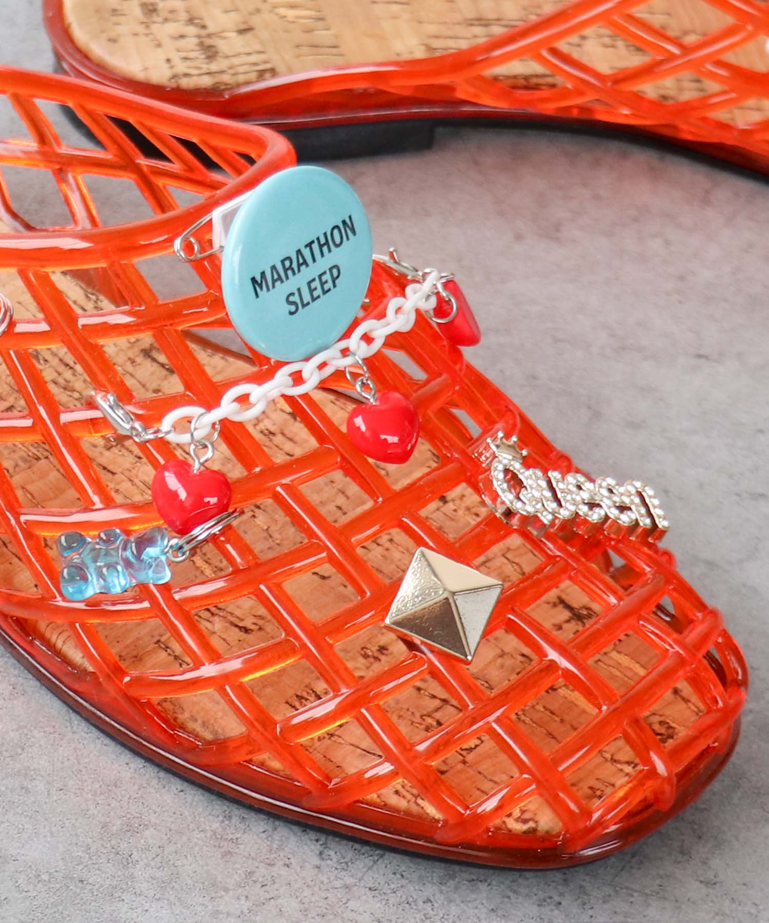 Custom charm Sandals