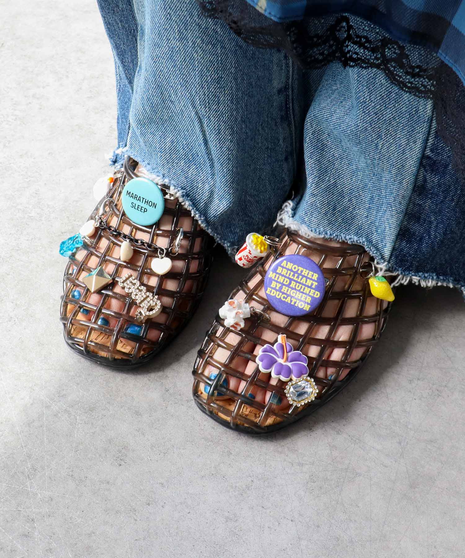 Custom charm Sandals