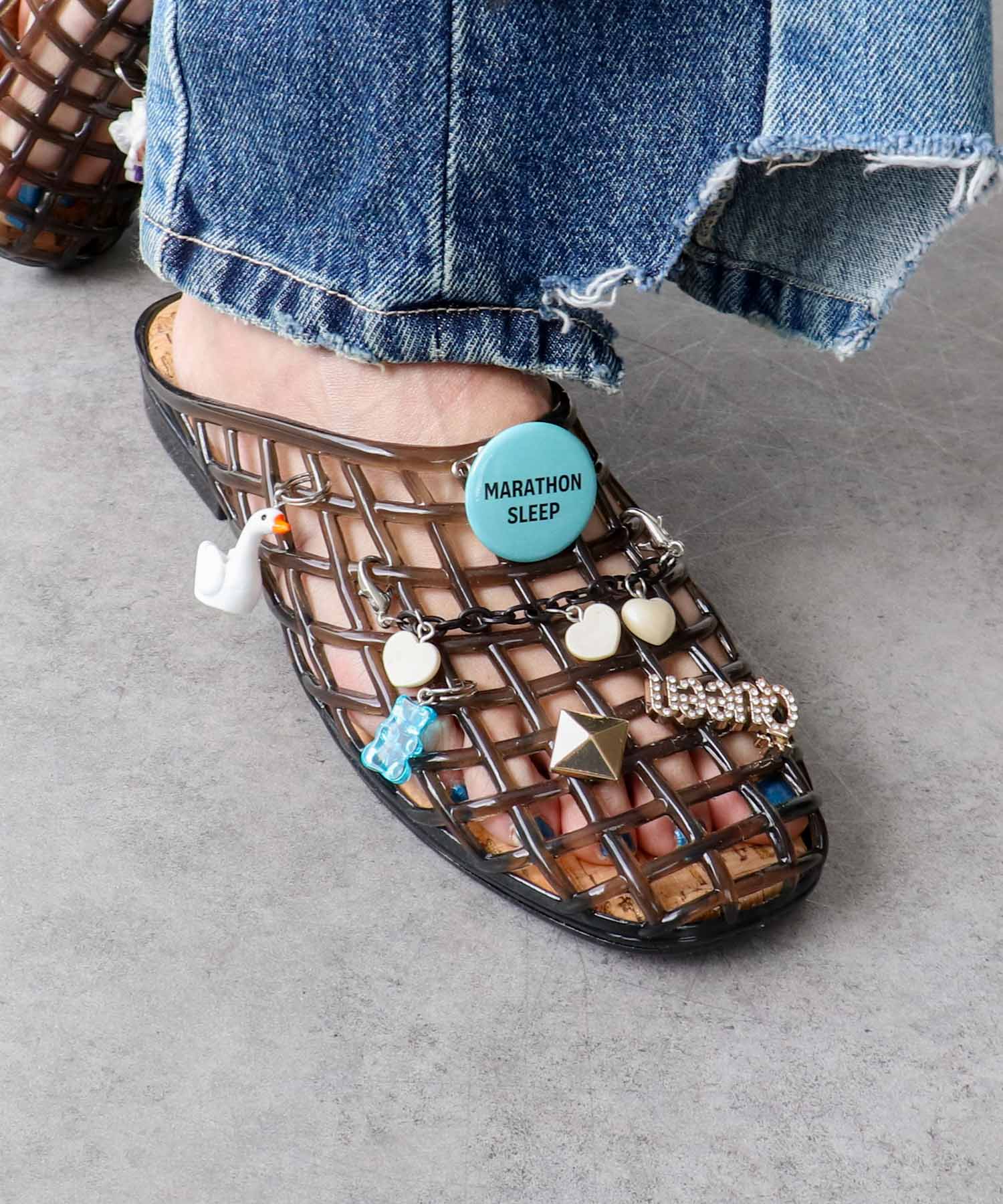 Custom charm Sandals