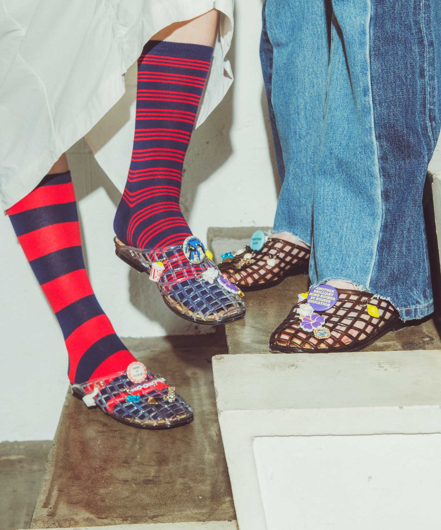 Custom charm Sandals