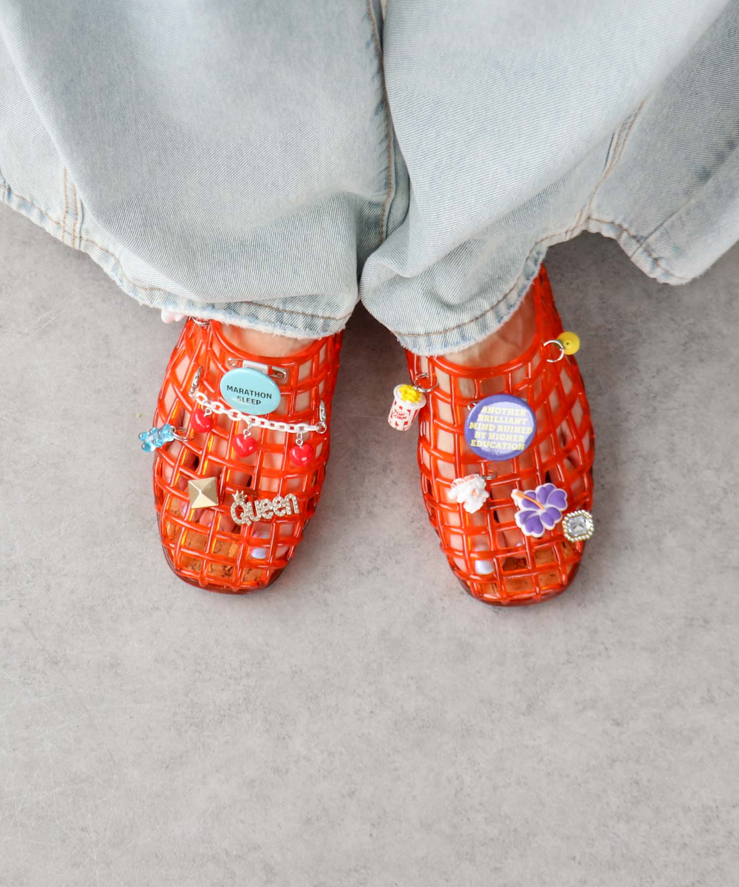 Custom charm Sandals