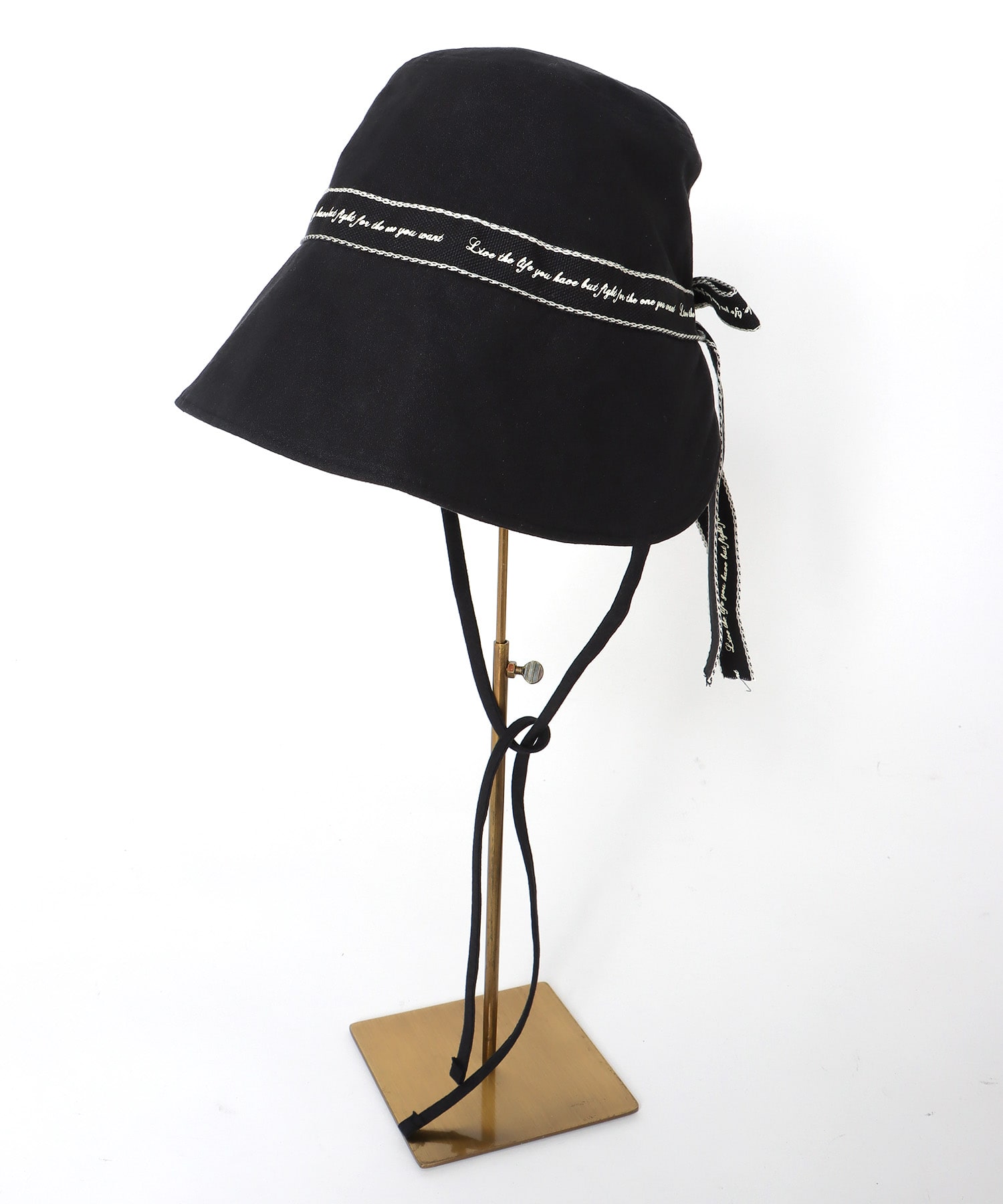 ロゴ入りリボンHAT
