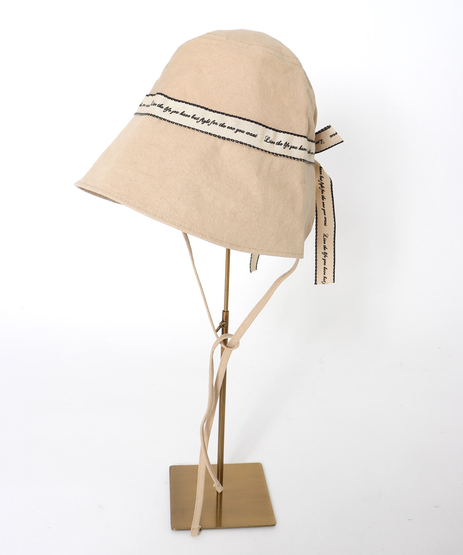 ロゴ入りリボンHAT