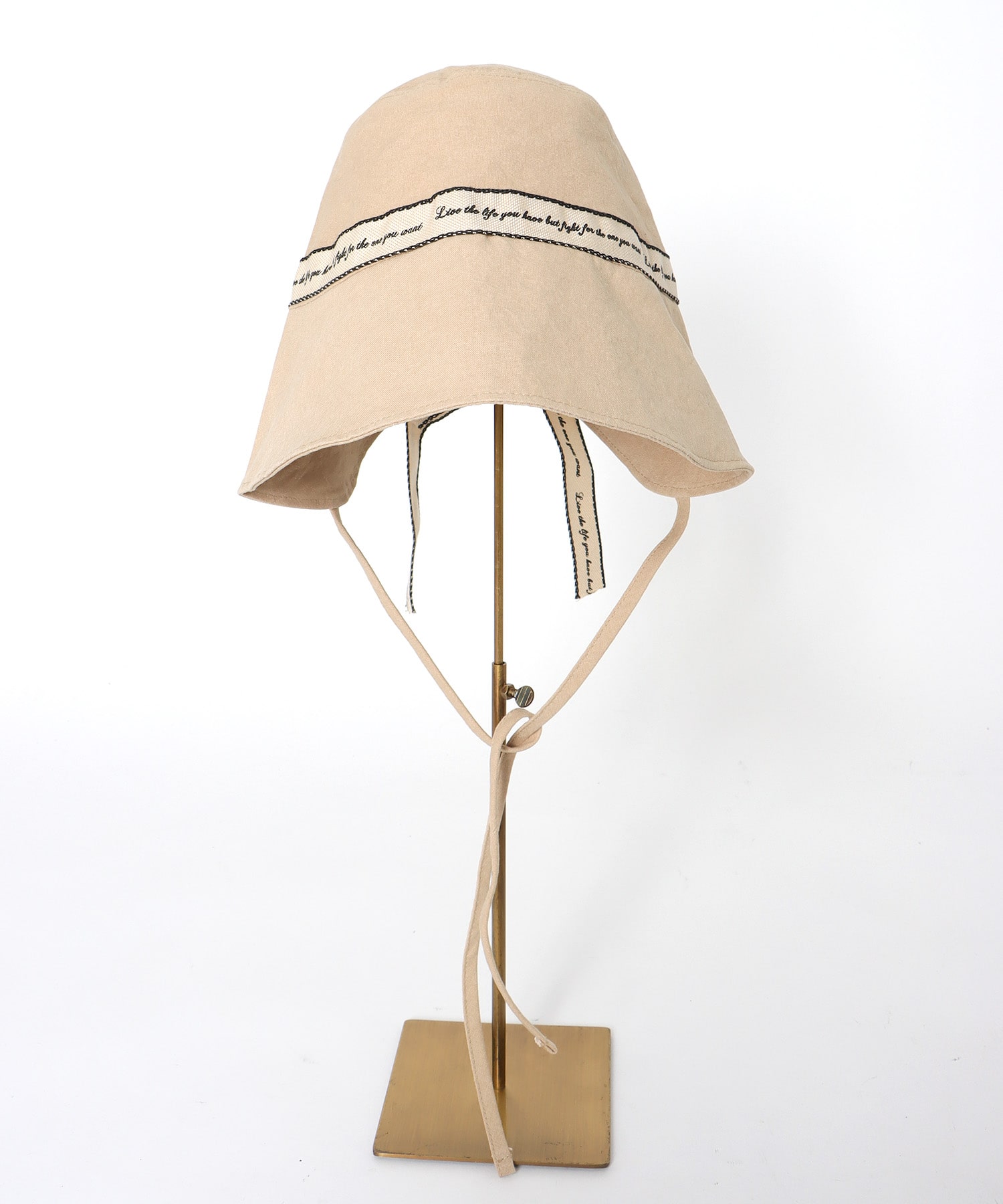 ロゴ入りリボンHAT