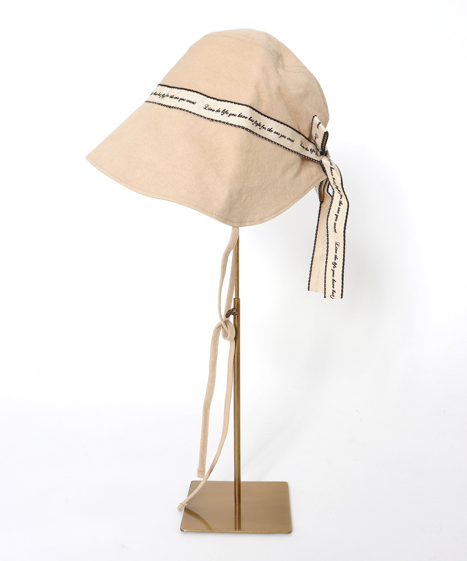 ロゴ入りリボンHAT
