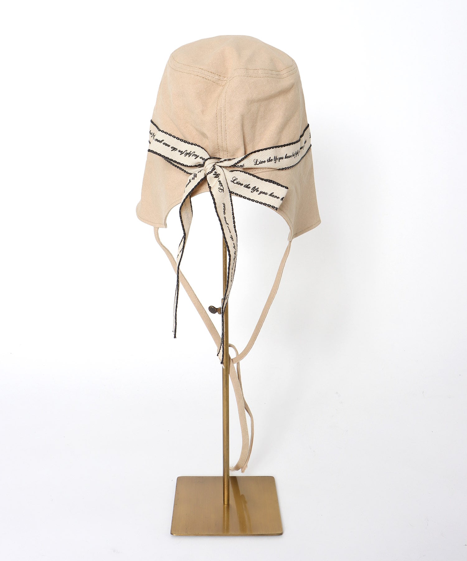ロゴ入りリボンHAT