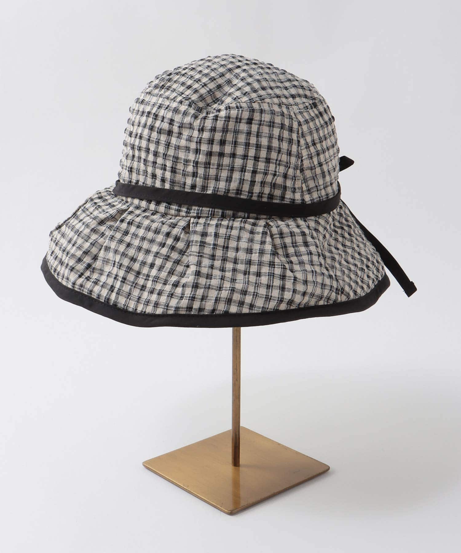 ギンガムチェックパイピングHAT