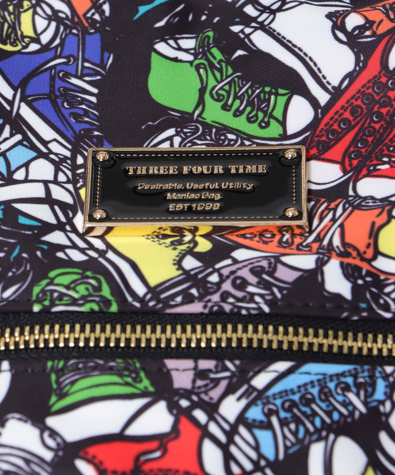 トリムパテントレザープリントBAG