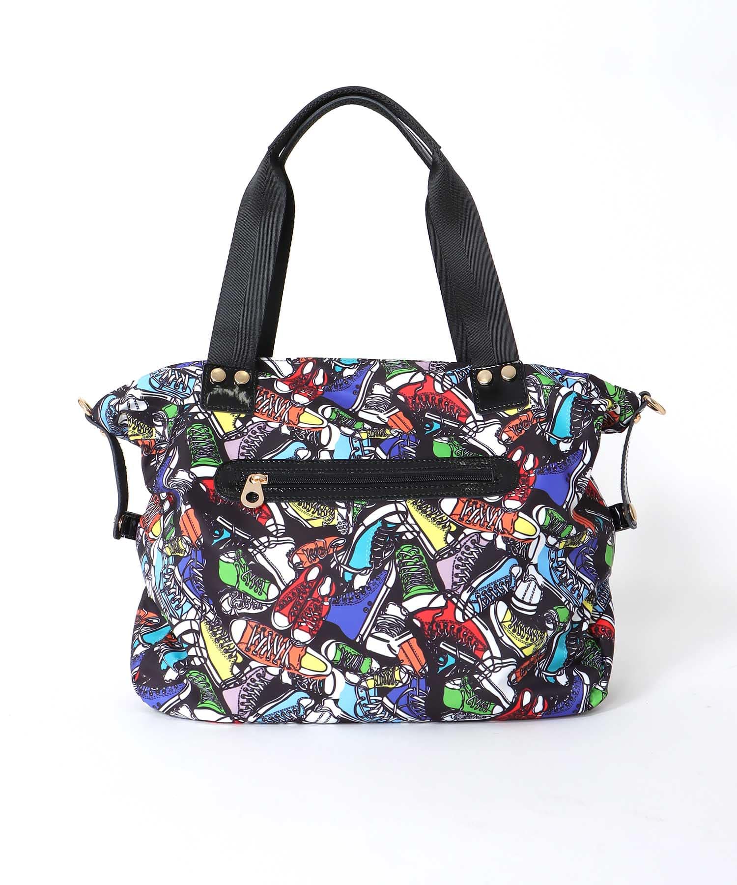 トリムパテントレザープリントBAG