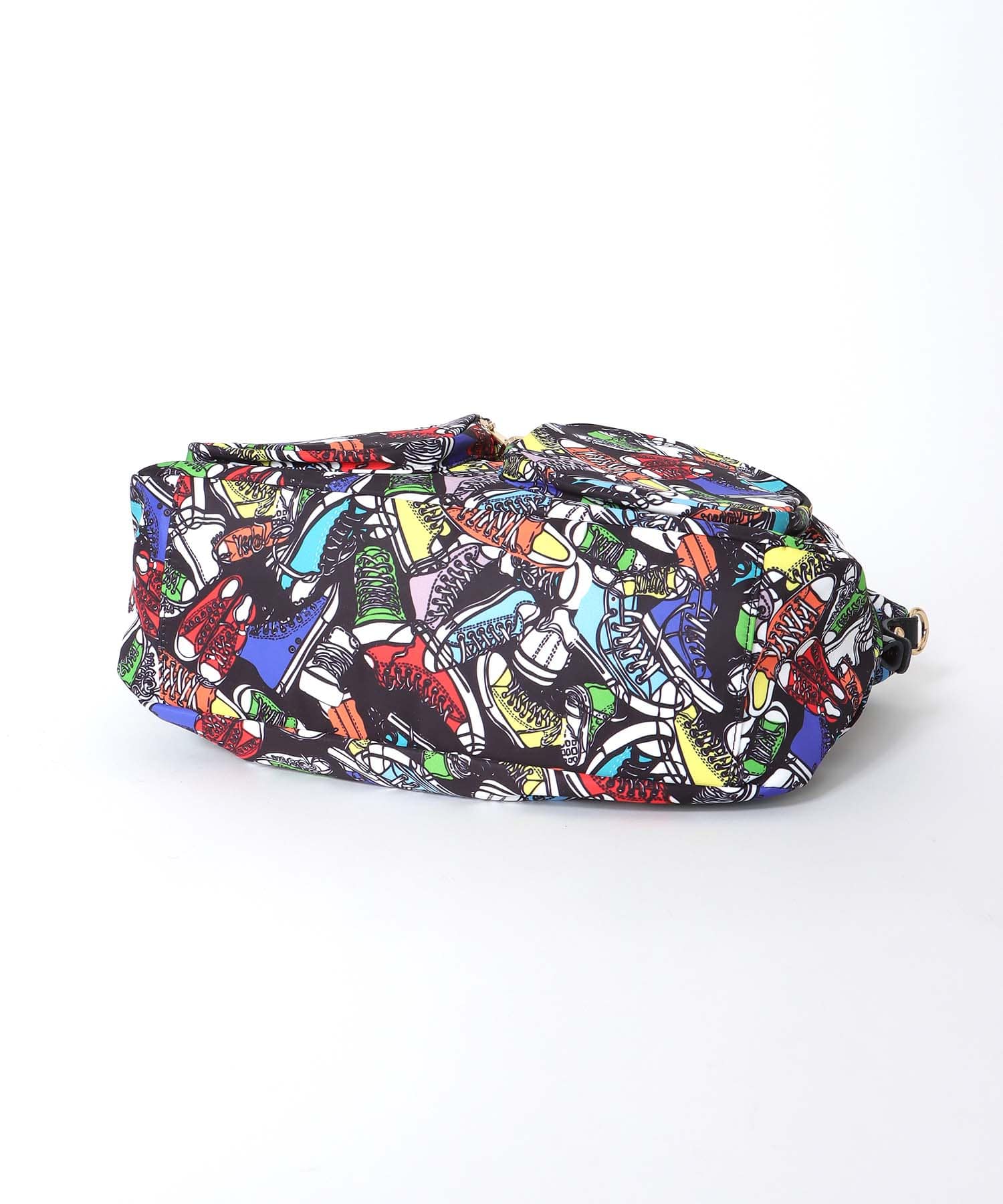 トリムパテントレザープリントBAG