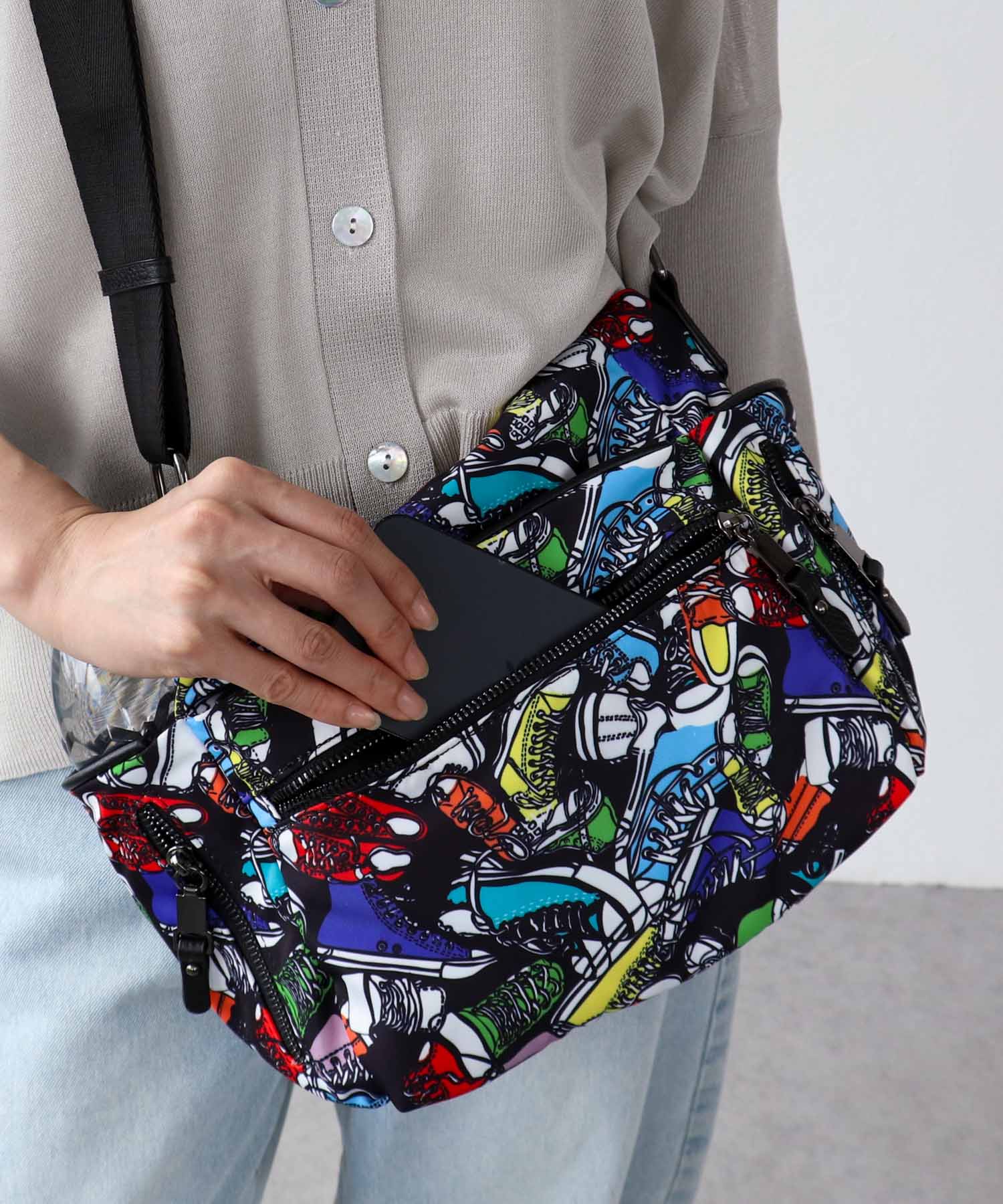 サイドジッパーポケットショルダー