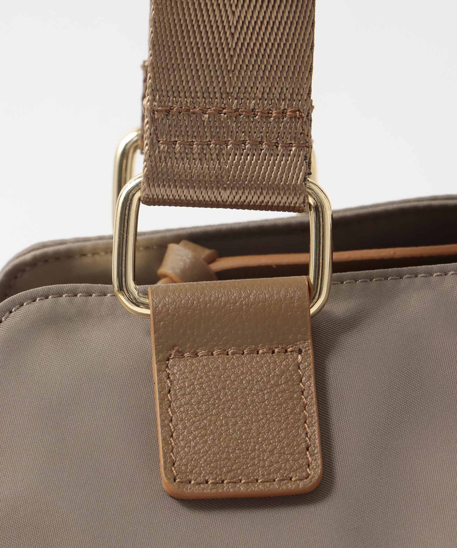 トリムレザーサイドポケットミニボストン