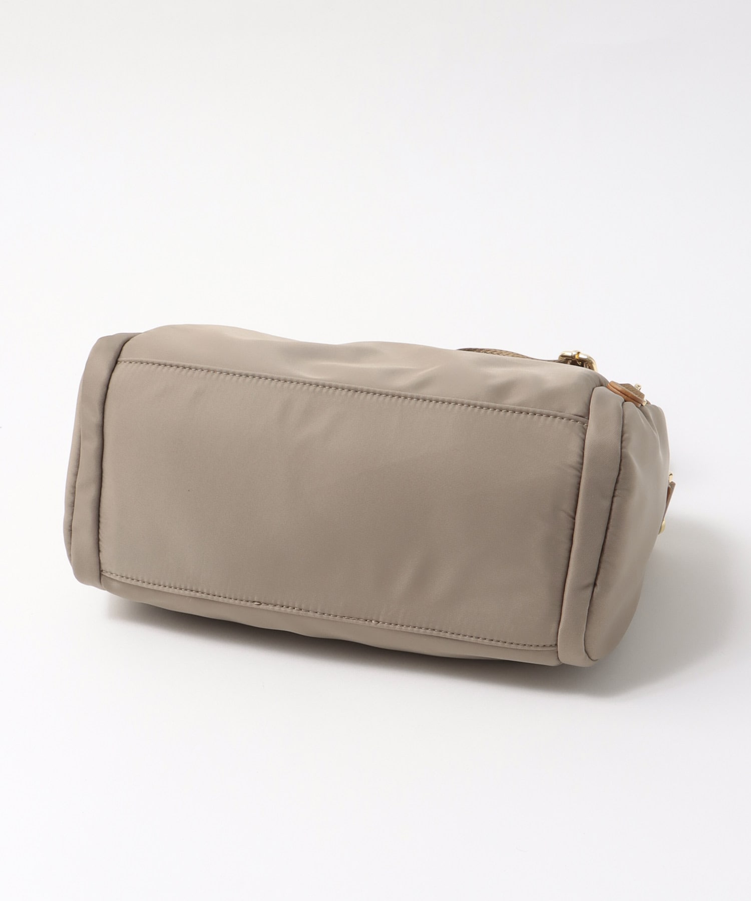 トリムレザーサイドポケットミニボストン