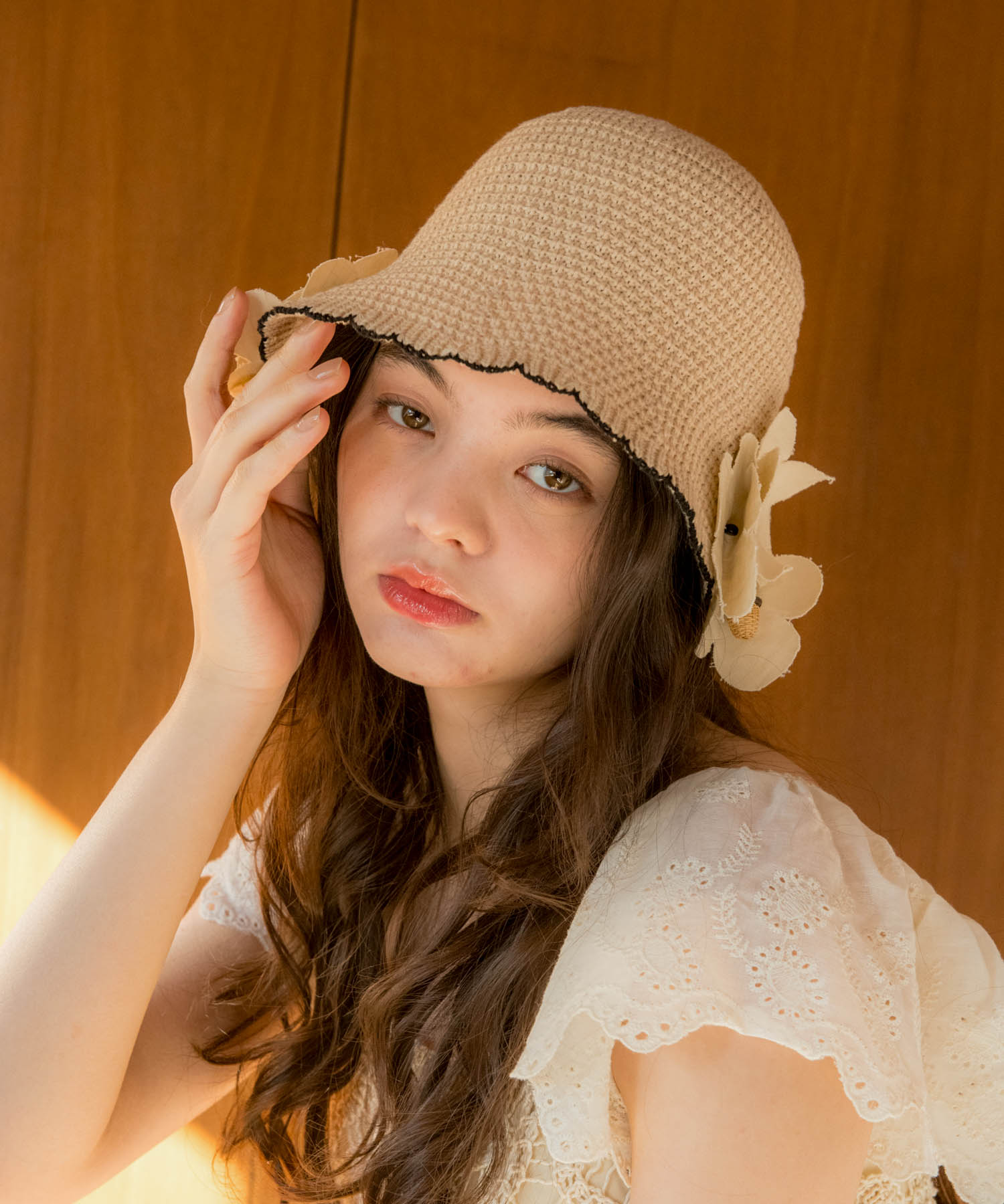 ＜一部店舗・WEB限定＞花とカゴチューリップHat