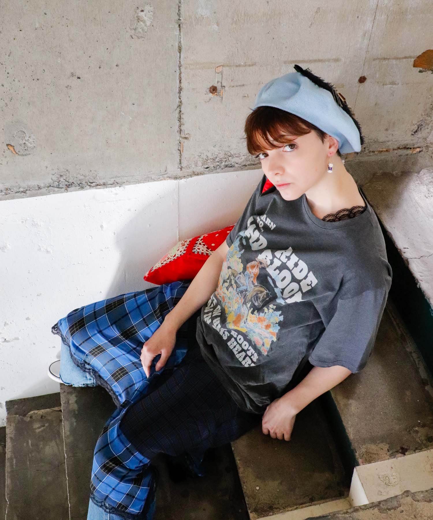 ＜一部店舗・WEB限定＞夏毛のシャムNECOベレー