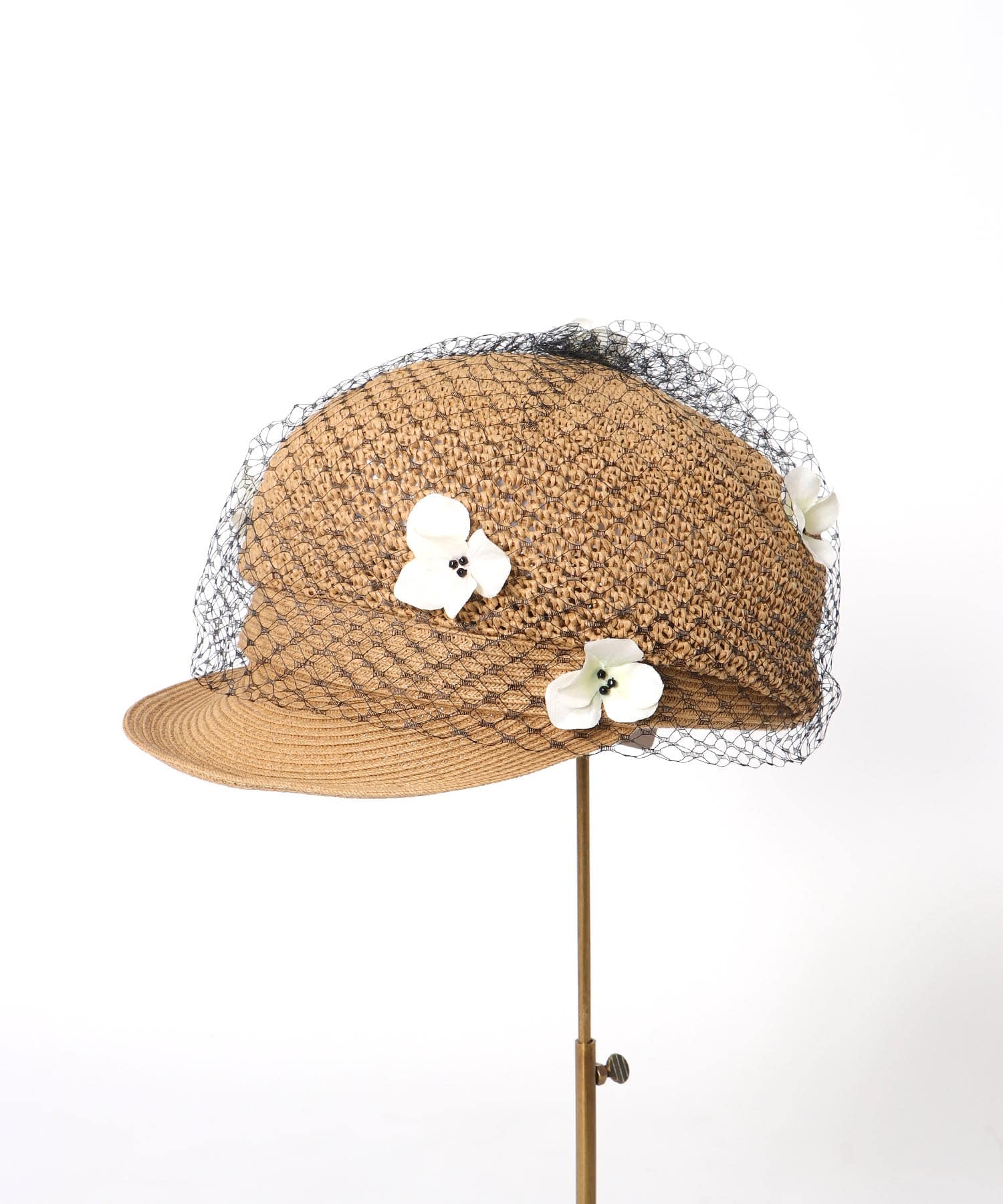 小花ベールキャスケット